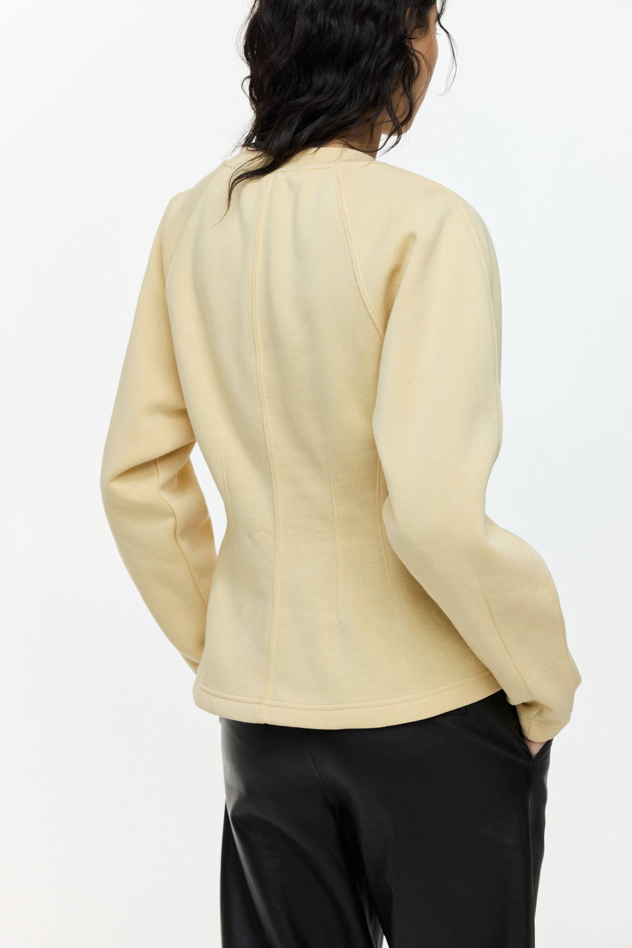 Ampliar la imagen: Sudadera con cintura ajustada - Beige - Ladies | H&M MX 4