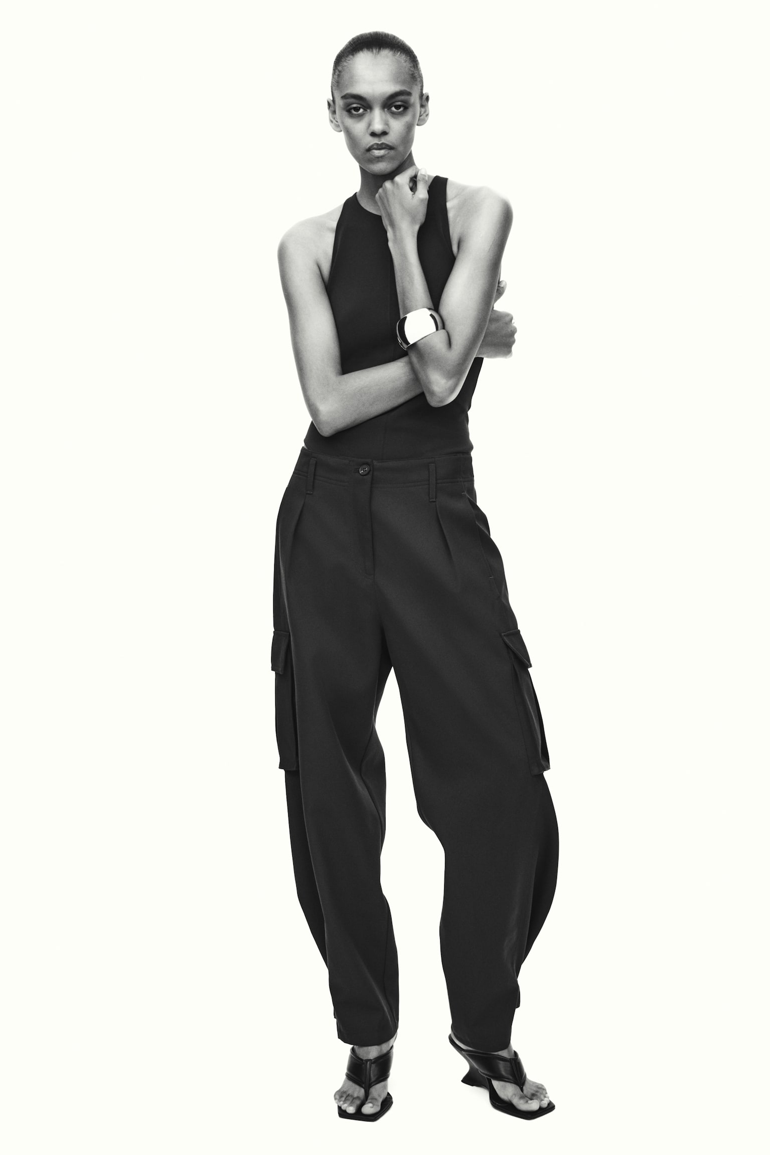 Боди Ponte — H&M, цвет: Тёмный коричневый — фото 3