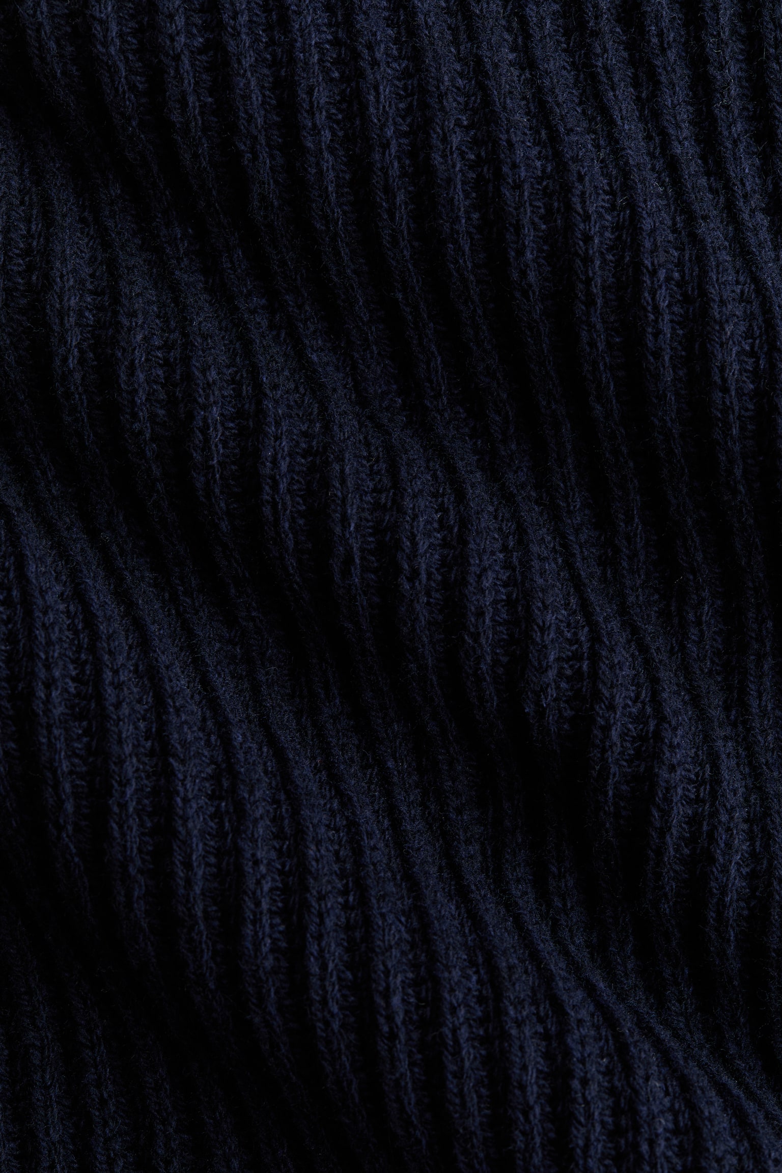 Nadrozmerný pulóver z vlnenej zmesi - Námornícka modrá/Krémová - 3