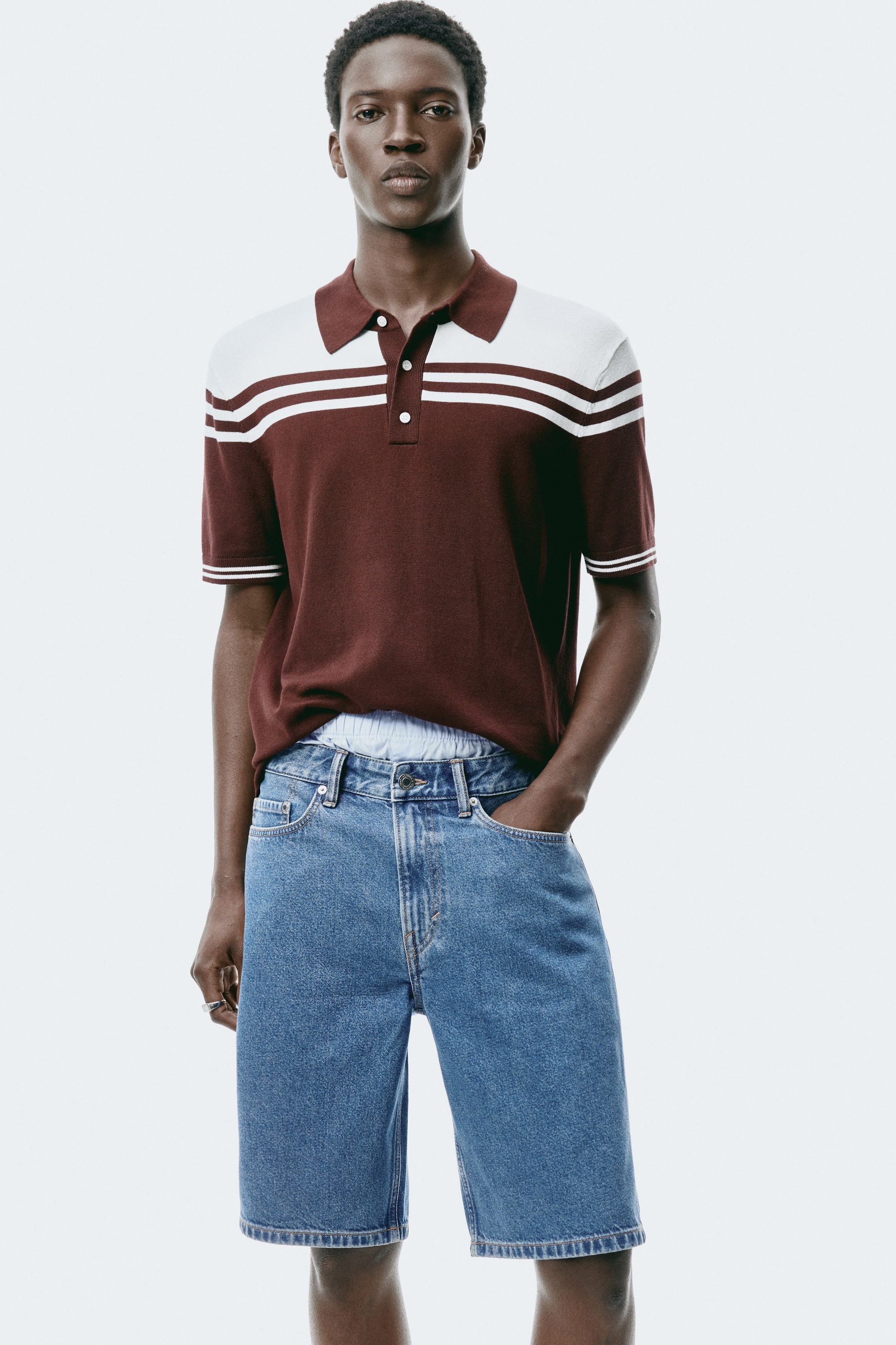 Relaxed-Fit Denim Shorts