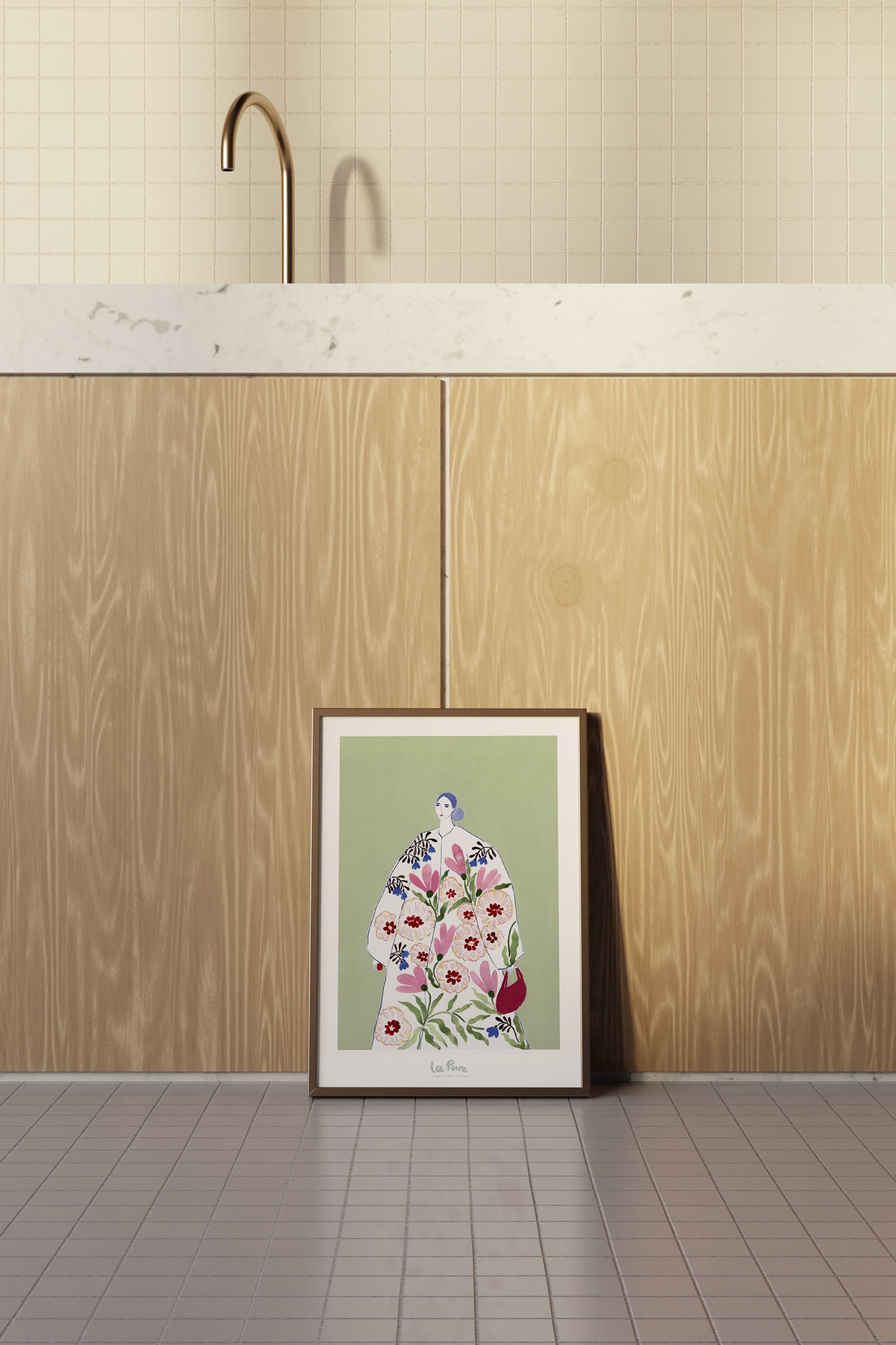 La Poire - Festive Coat - Botanisk/kvinde