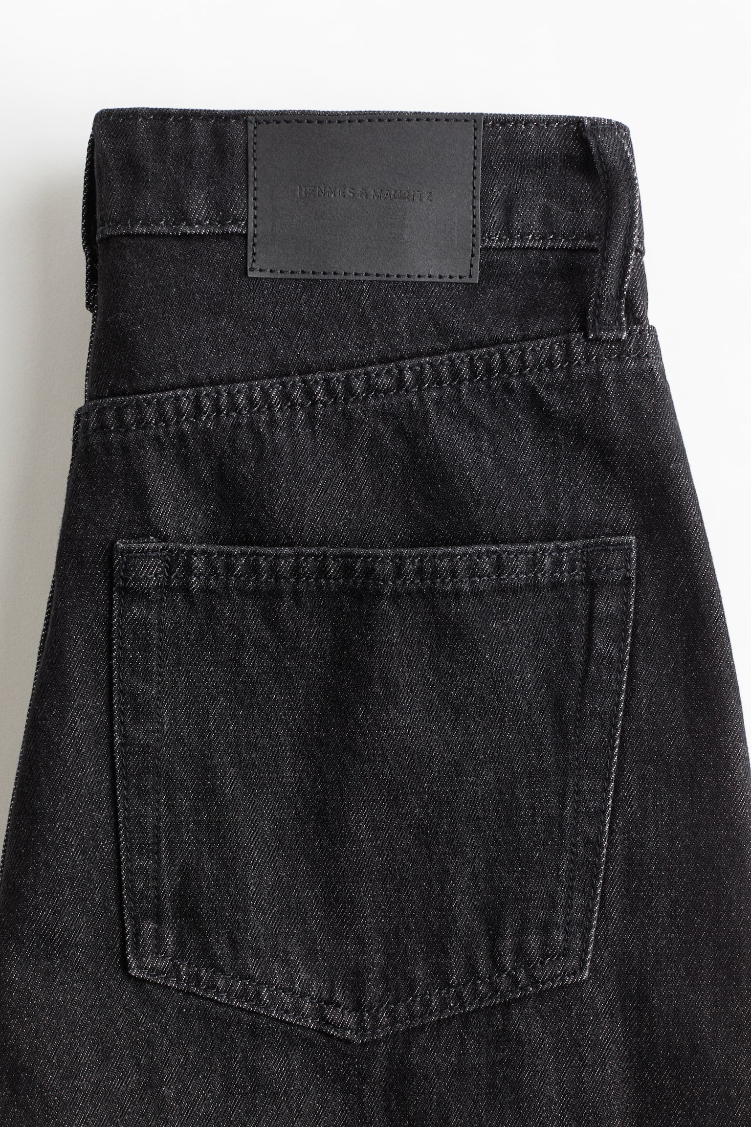 Женские джинсы H&M High-Waist Barrel-Leg Ankle, цвет: Тёмный серый — фото 6