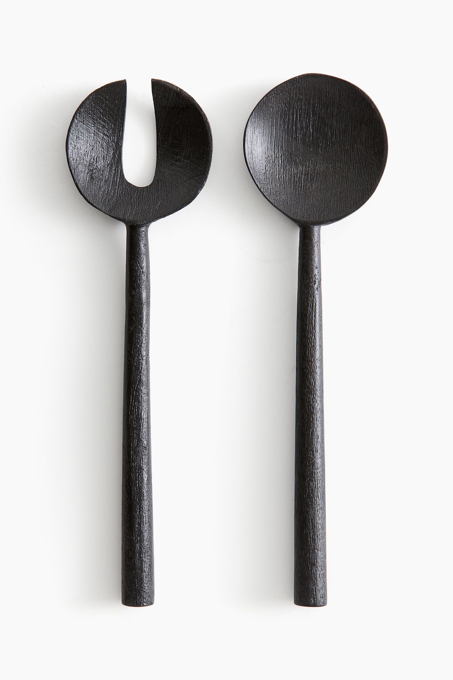 Wooden salad servers - Black