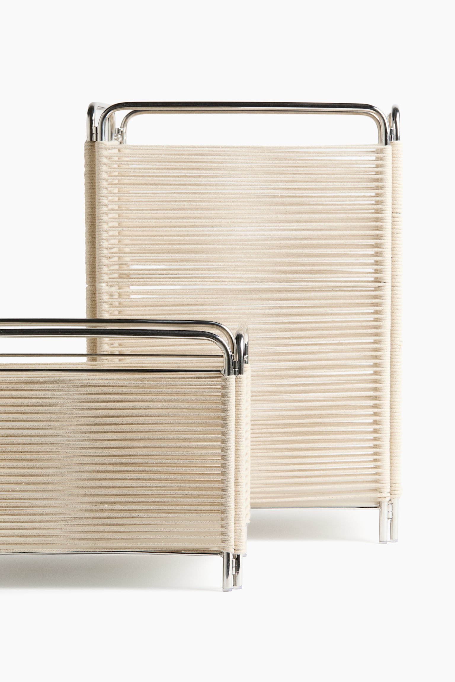 Foldable storage basket - Beige - 3