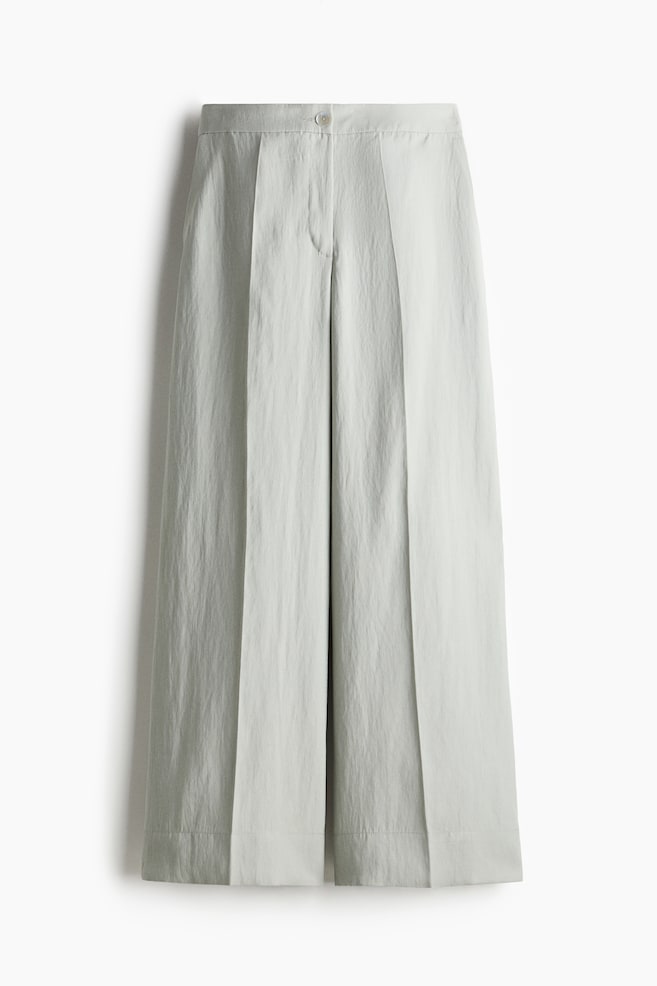 Weite elegante Hose - Helles Salbeigrün - 1