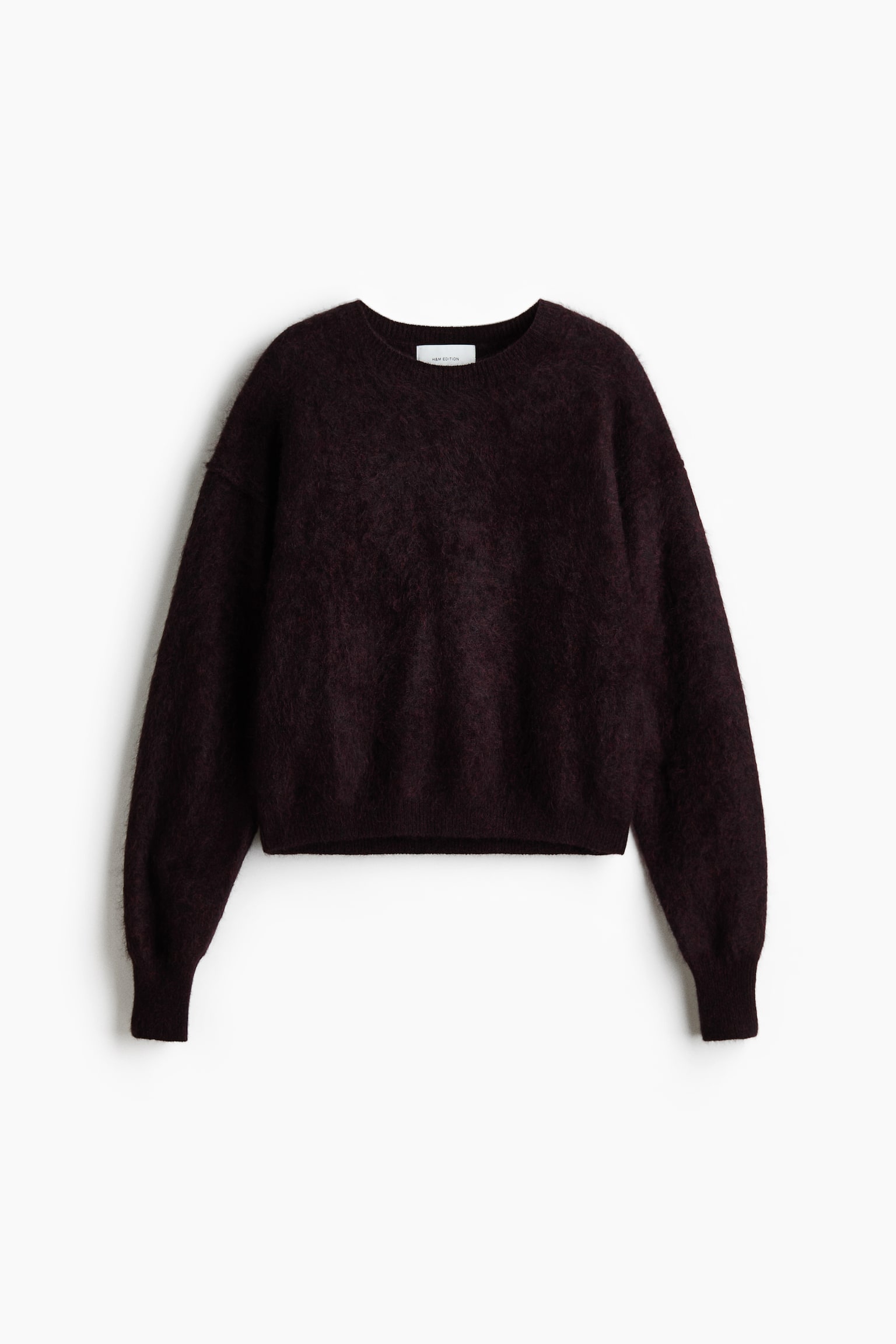 Pullover in lana - Bordeaux/Beige chiaro - 1
