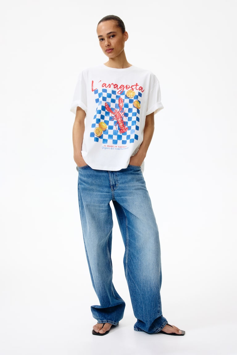 Oversized printed T-shirt