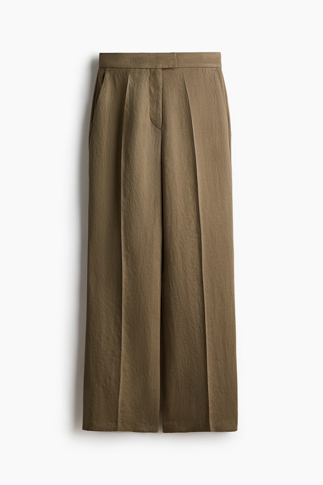 Bootcut Dress Pants - Khaki green/Dark brown/Light beige - 1