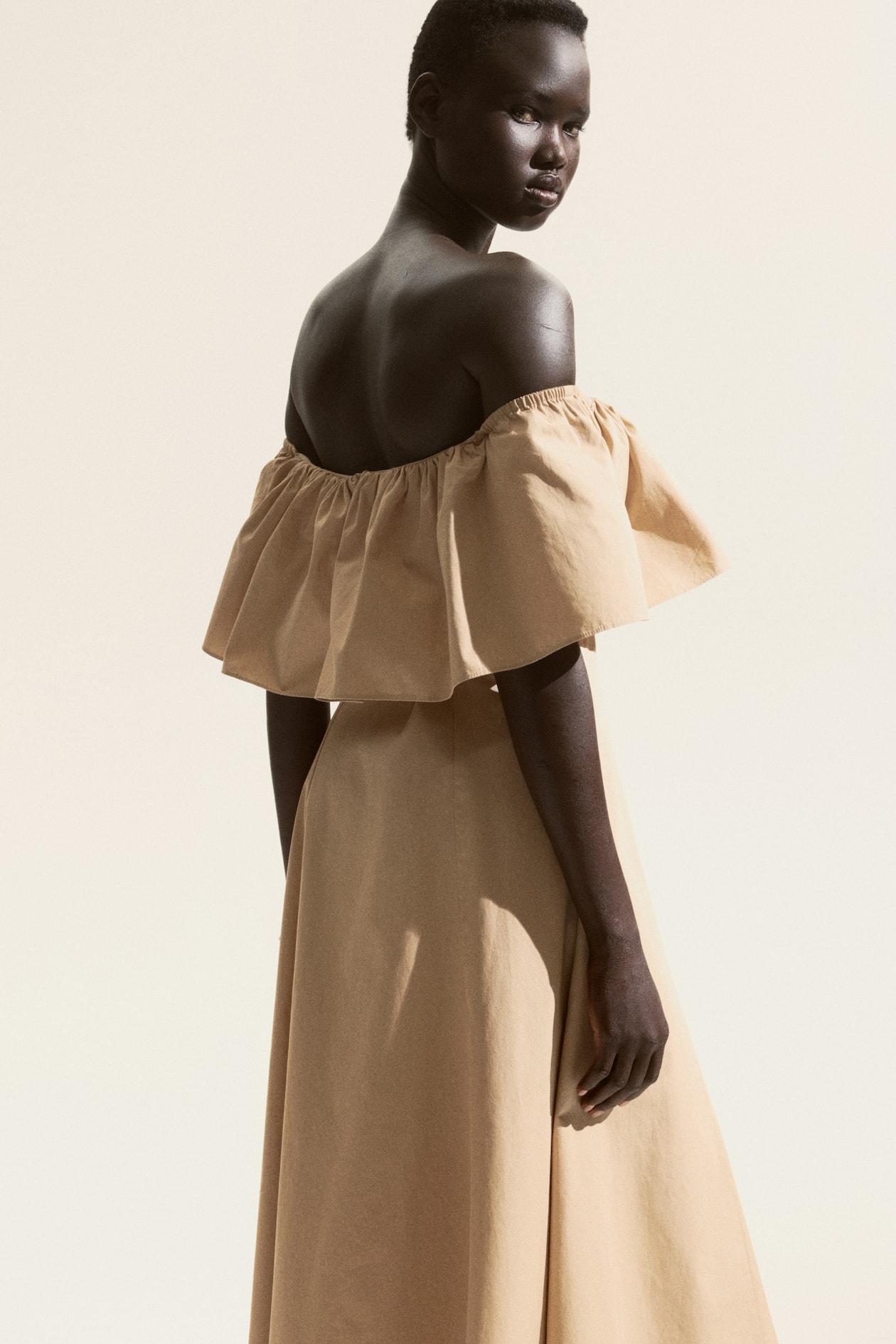 Flounced Off-the-Shoulder Dress - image 4