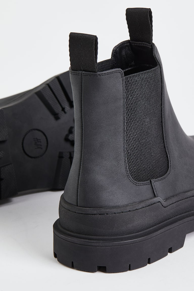 Chunky Chelsea boots Black Men H&M GB