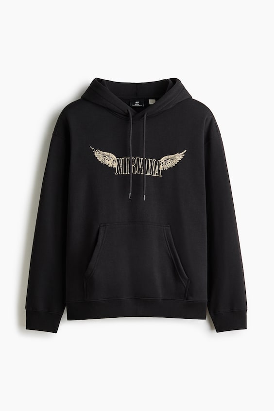 Мужские худи H&M Loose-Fit Printed