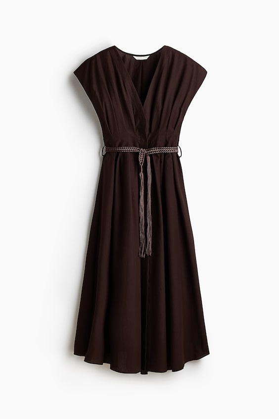 Женские платья H&M Cotton Dress with Belt