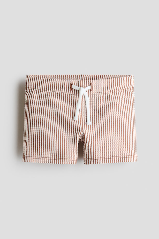 Swim Trunks - Brown/striped - 1