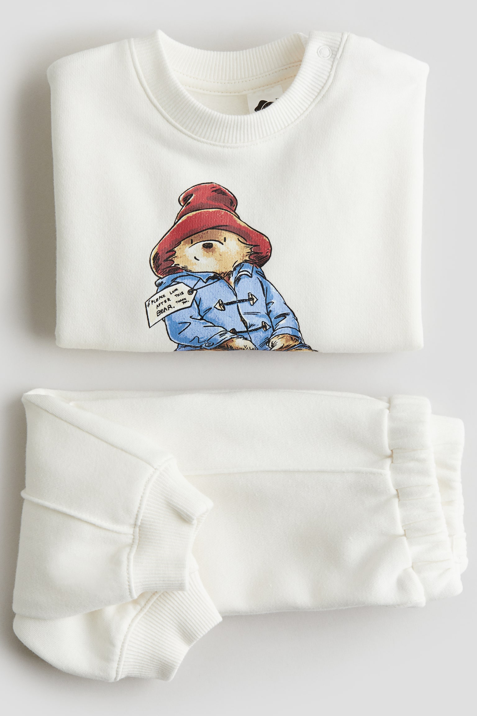 2-piece sweatshirt set - White/Paddington Bear - 2