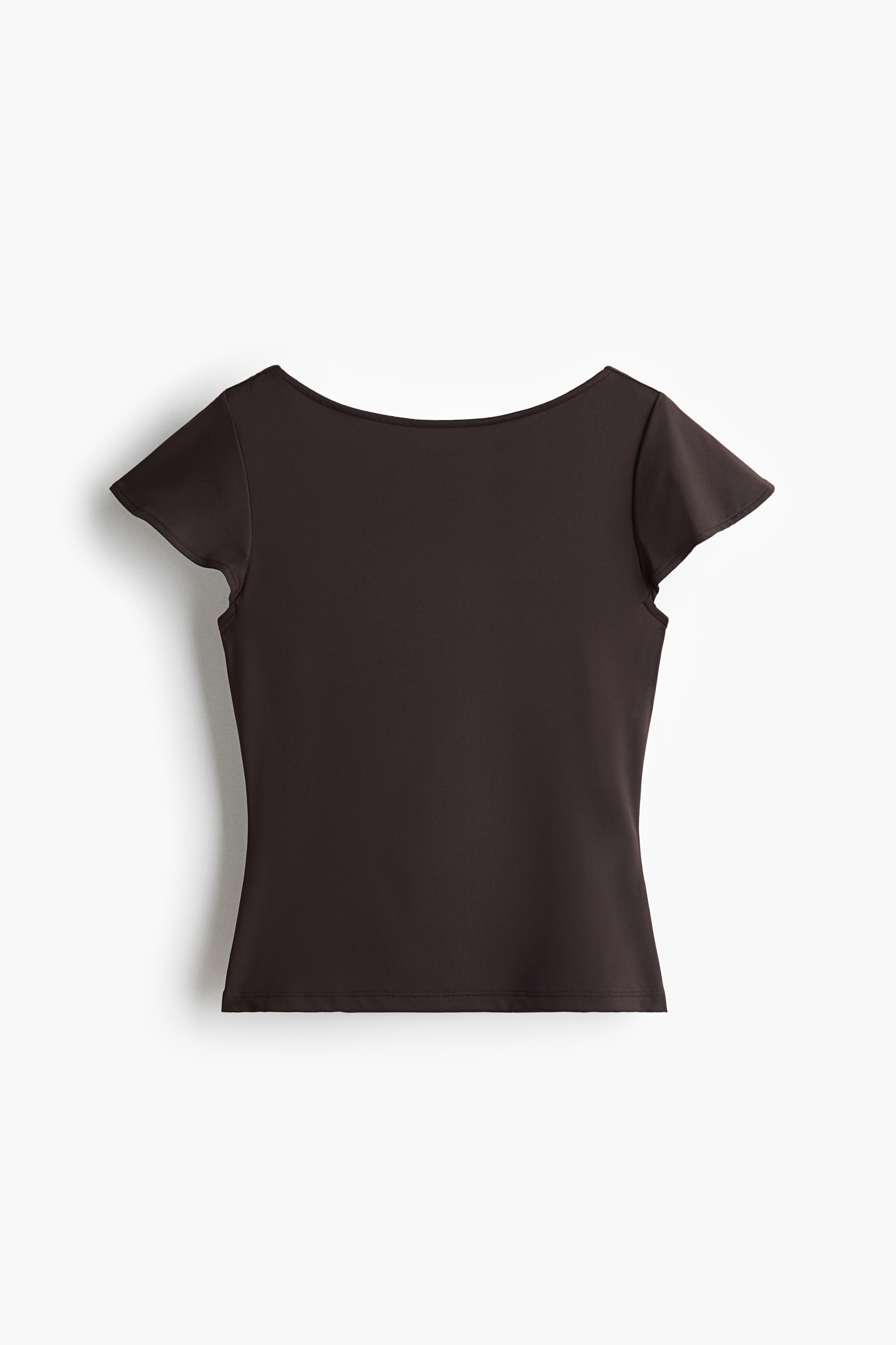 Áo jersey lưng đổ - Màu nâu đậm/Màu kem
