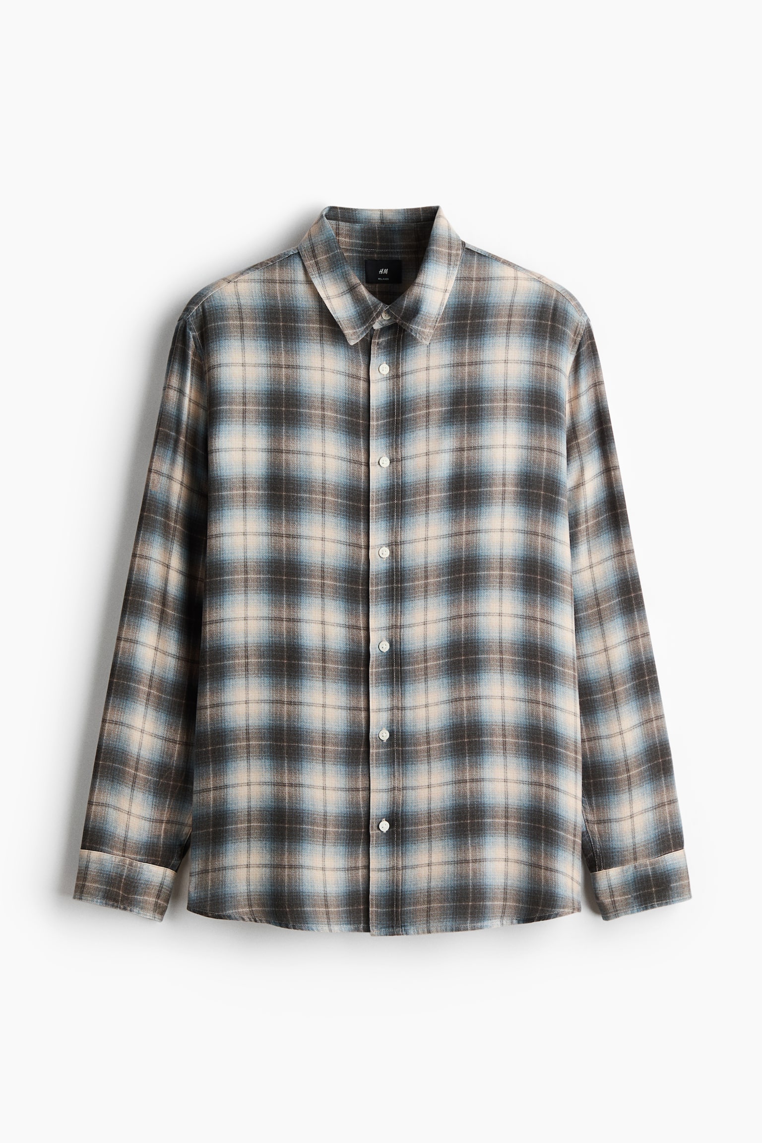 Relaxed Fit Shirt - Blue/Checked/Pink/Checked - 2