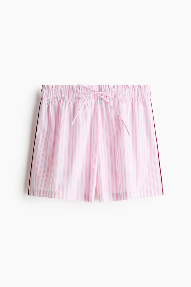Shorts de pijama en algodón - Rosa/Rayado - 1