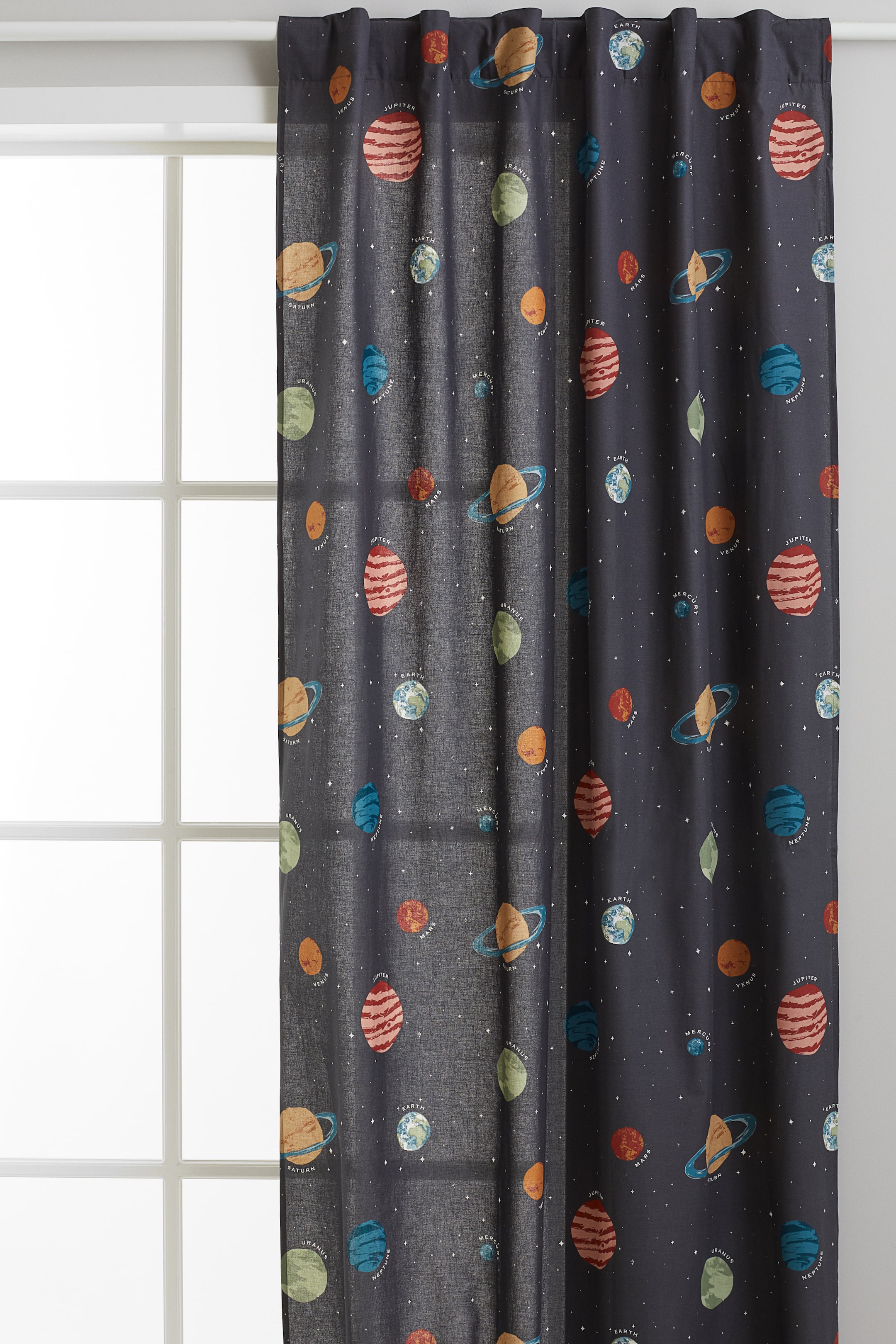 2-pack Patterned Cotton Curtains