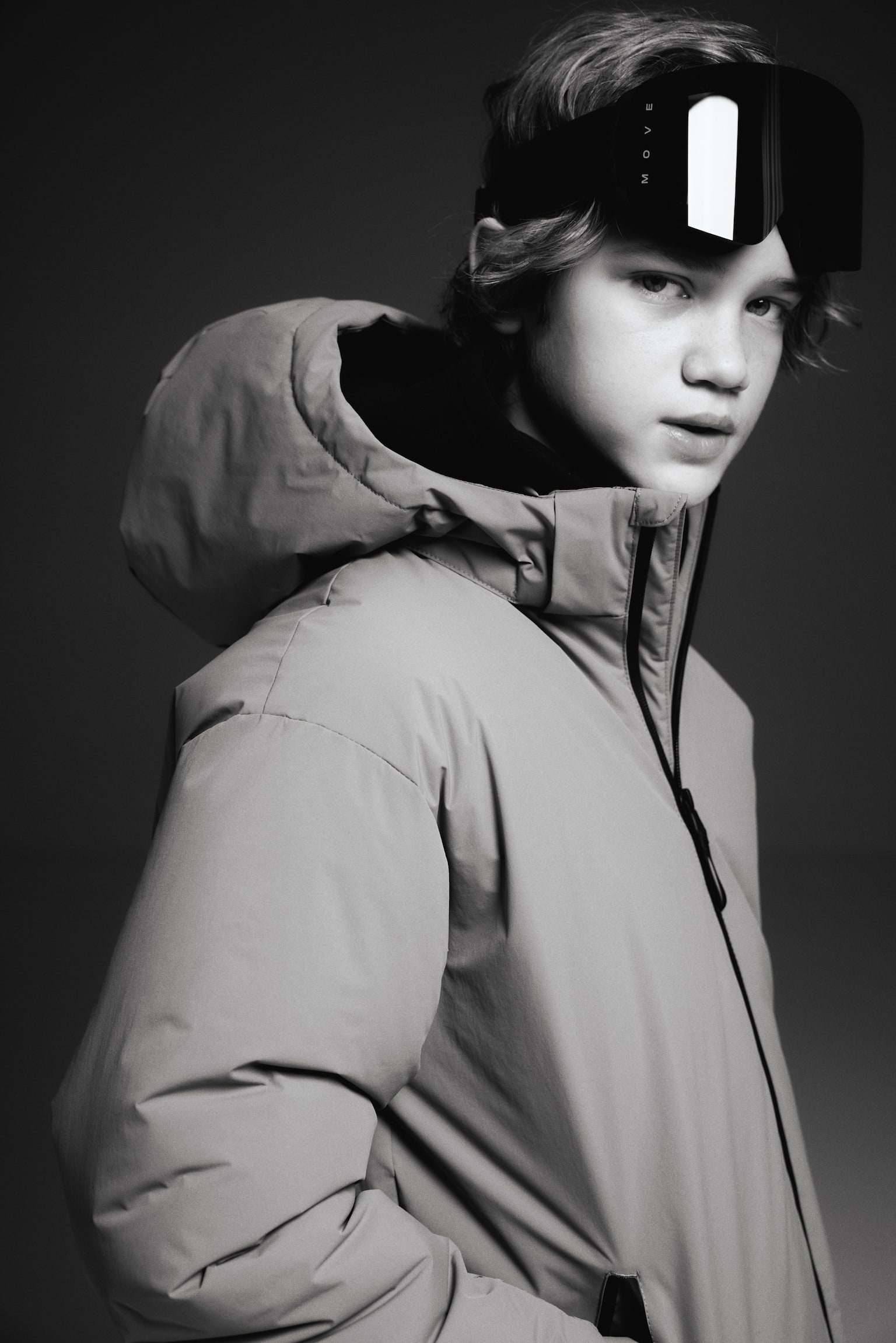 Детская куртка H&M Move Padded Ski with ThermoMove™, цвет: Бежевый — фото 5