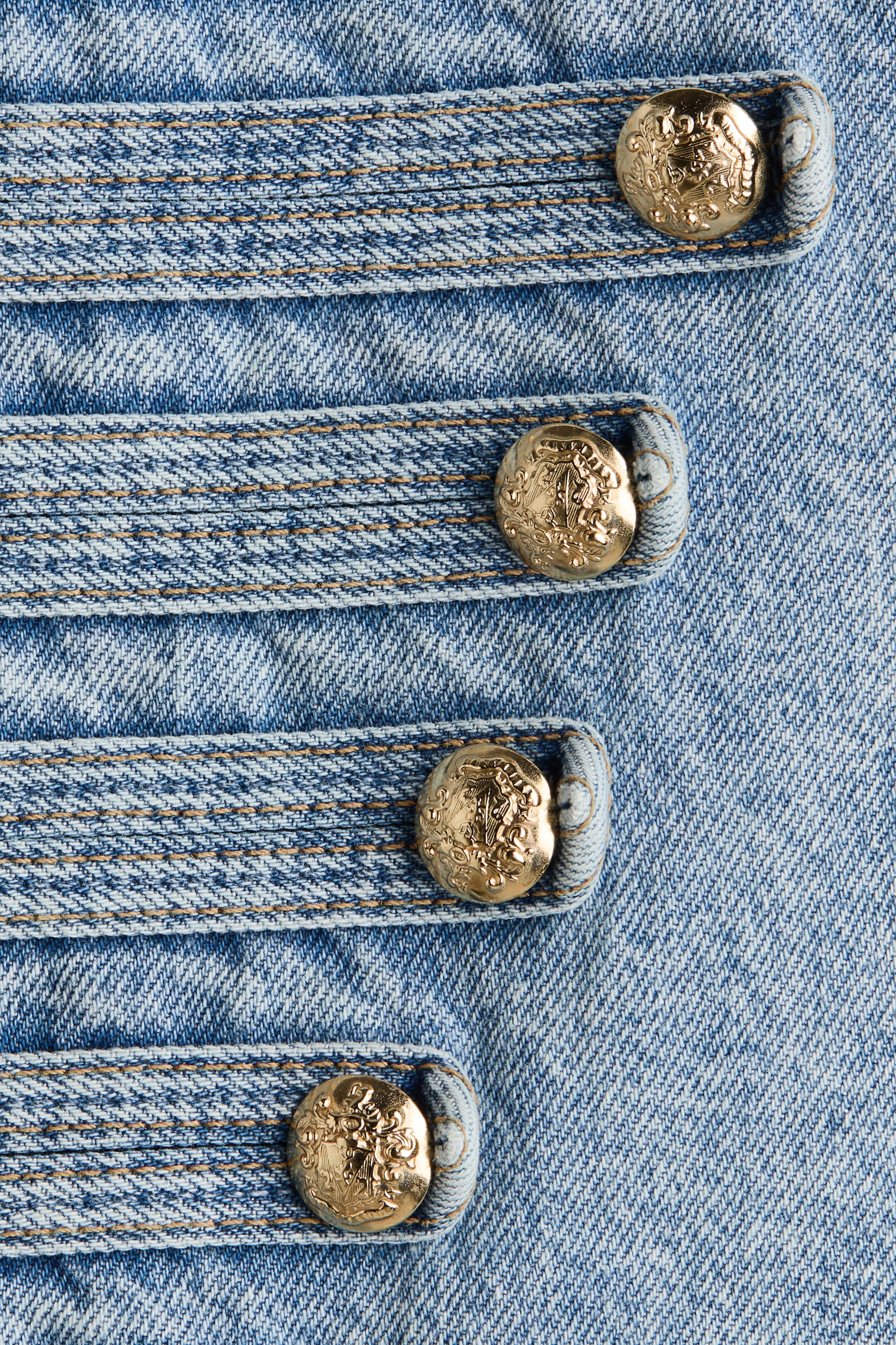 Женские куртки H&M Cropped Denim Jacket — фото 7