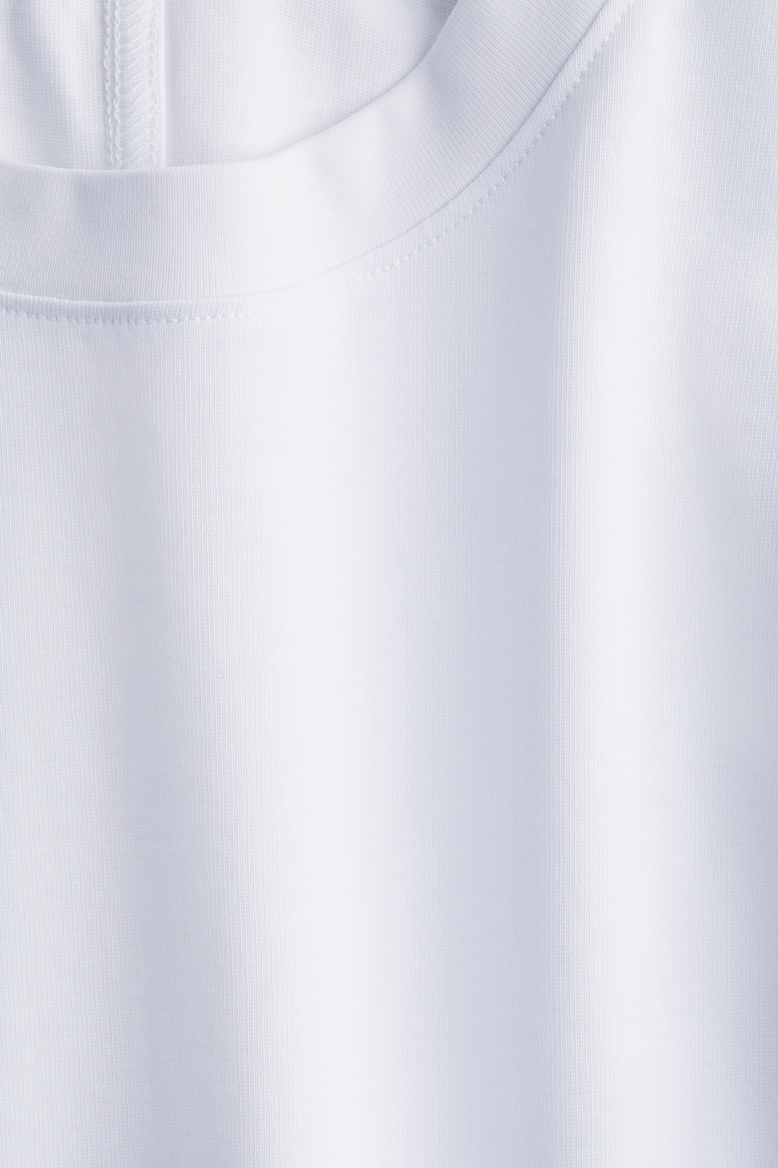 Женская футболка H&M Pima Cotton, цвет: Белый — фото 6