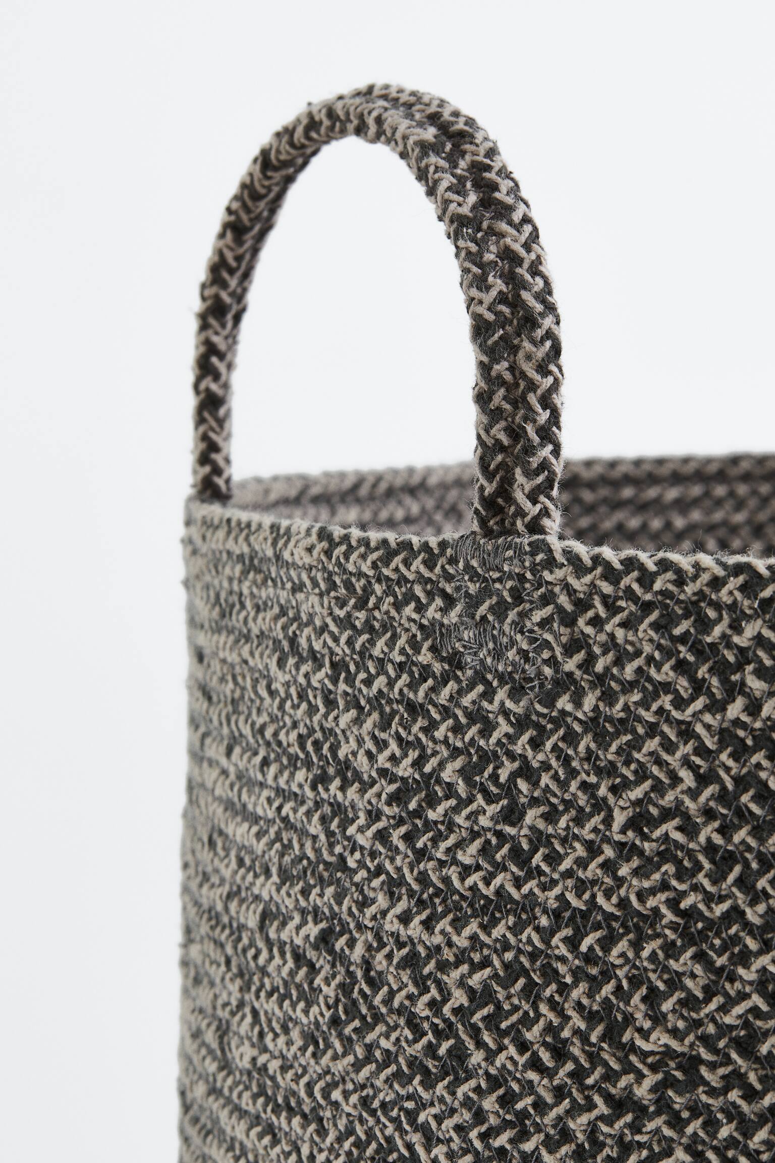 Cotton Storage Basket - Dark gray - Home All | H&M US