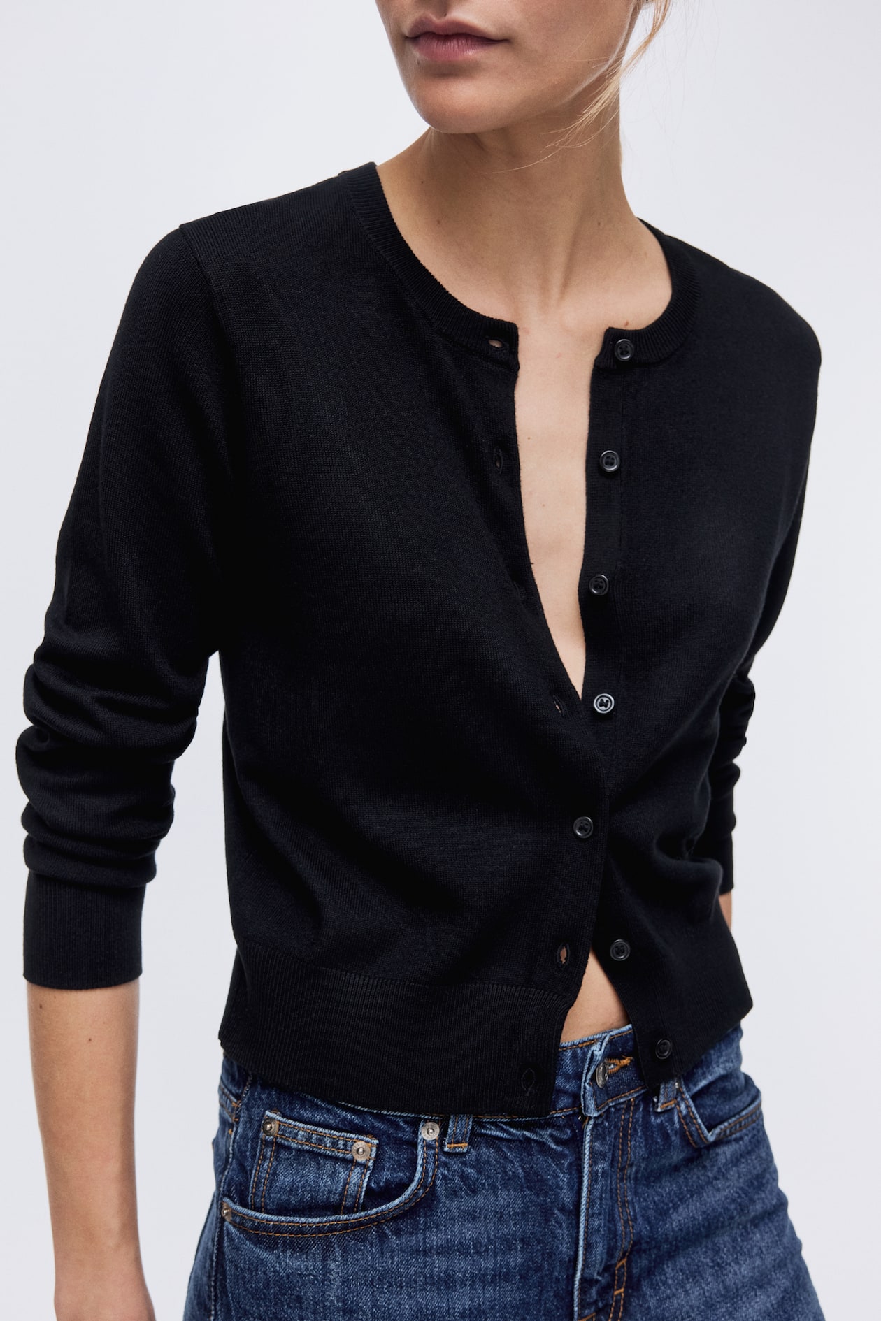 Fine-Knit Cardigan - image 2