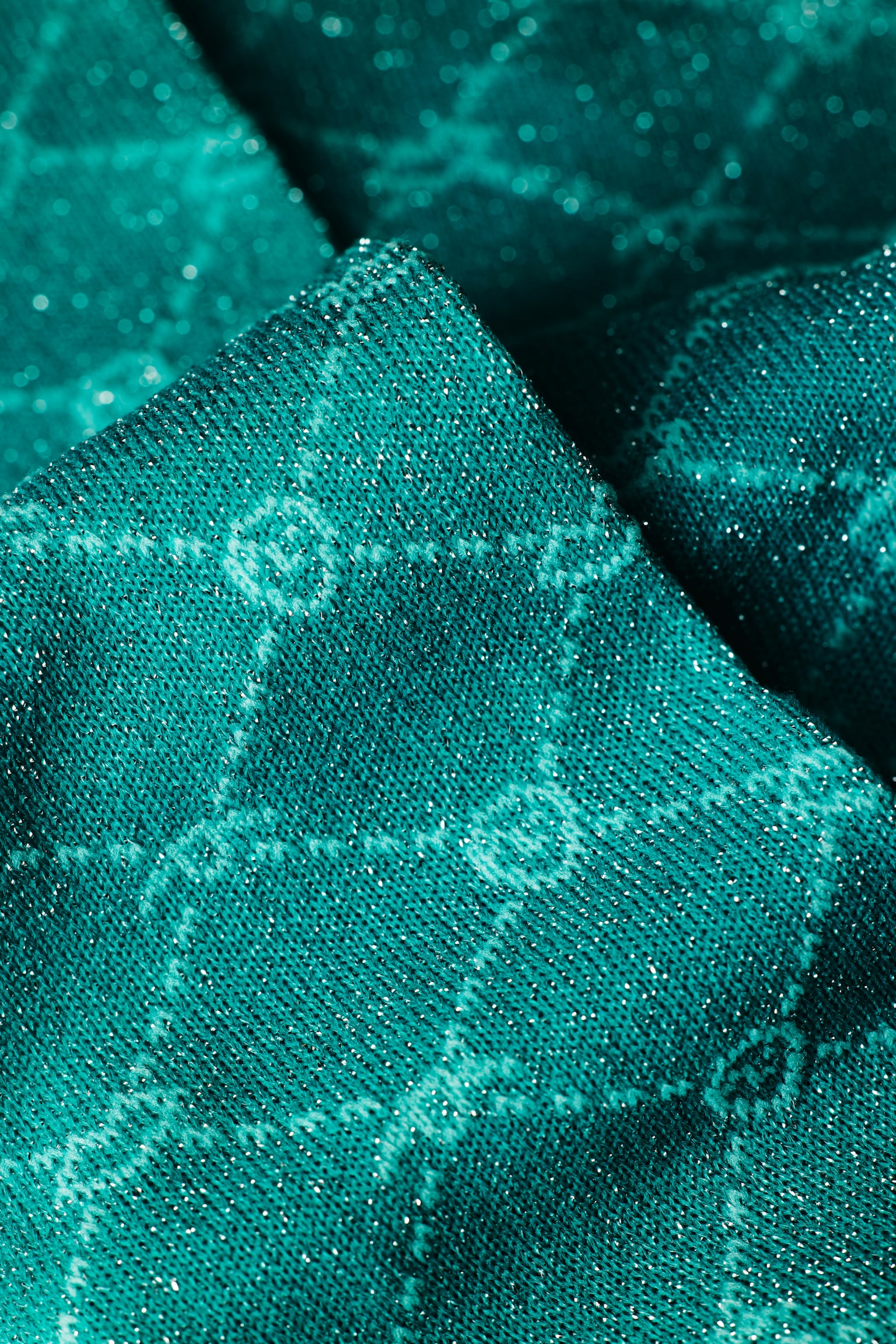 Glittery Non-Slip Socks - Light turquoise - 4