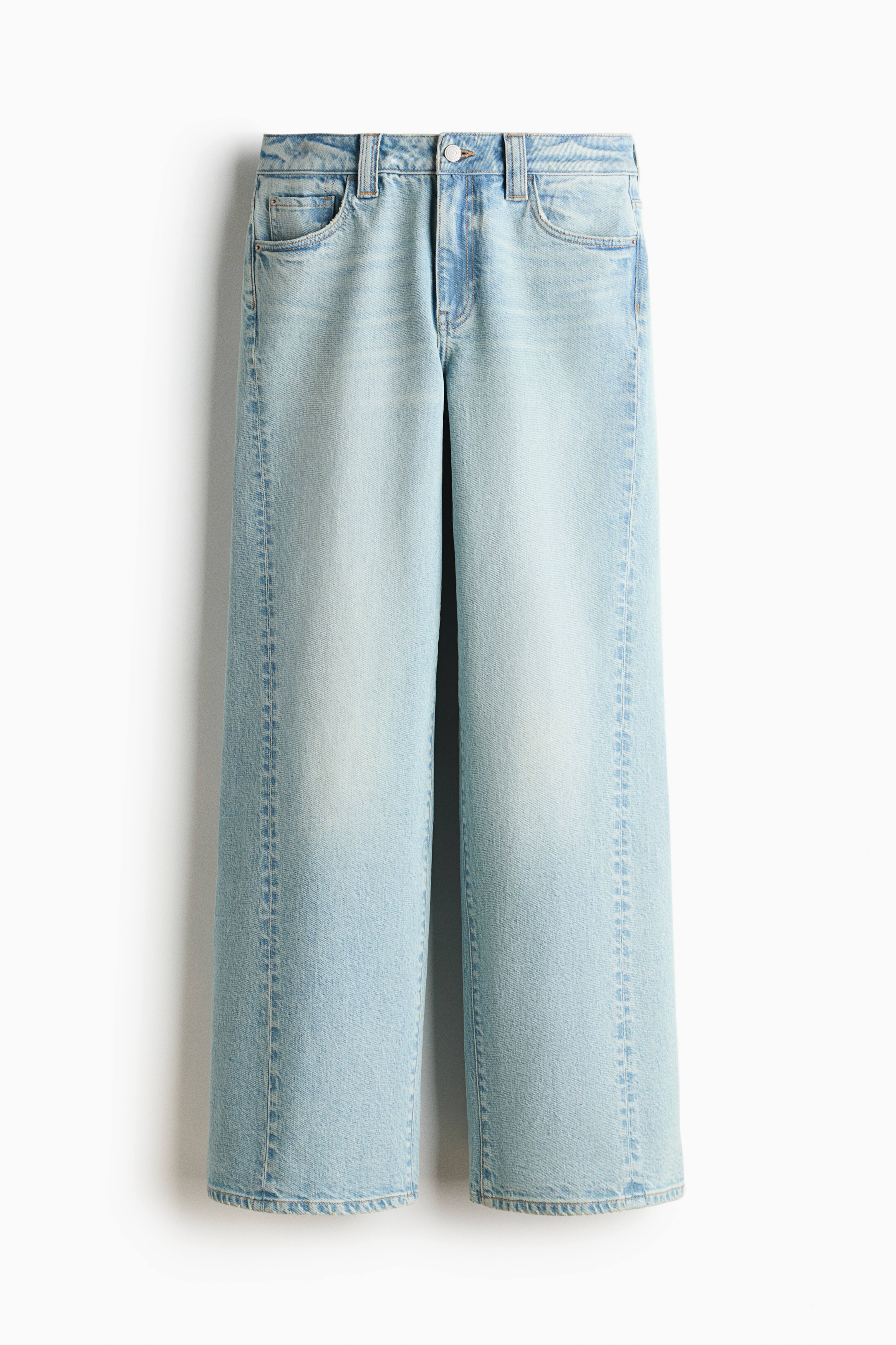 Wide-Leg High-Waist Jeans
