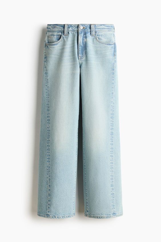 Женские джинсы H&M Wide-Leg High-Waist Jeans