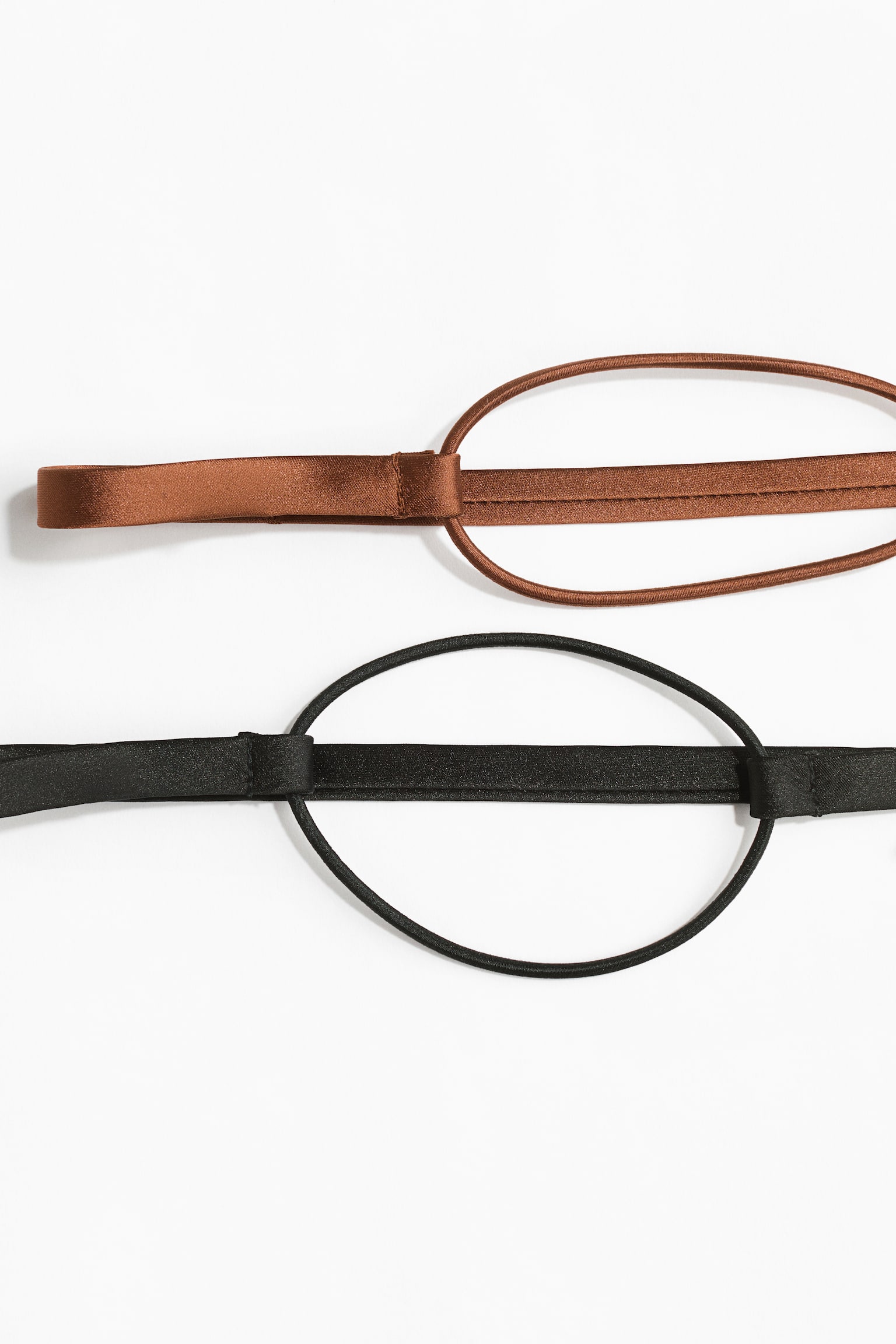 2-pack hairbands - Black/Brown - 2