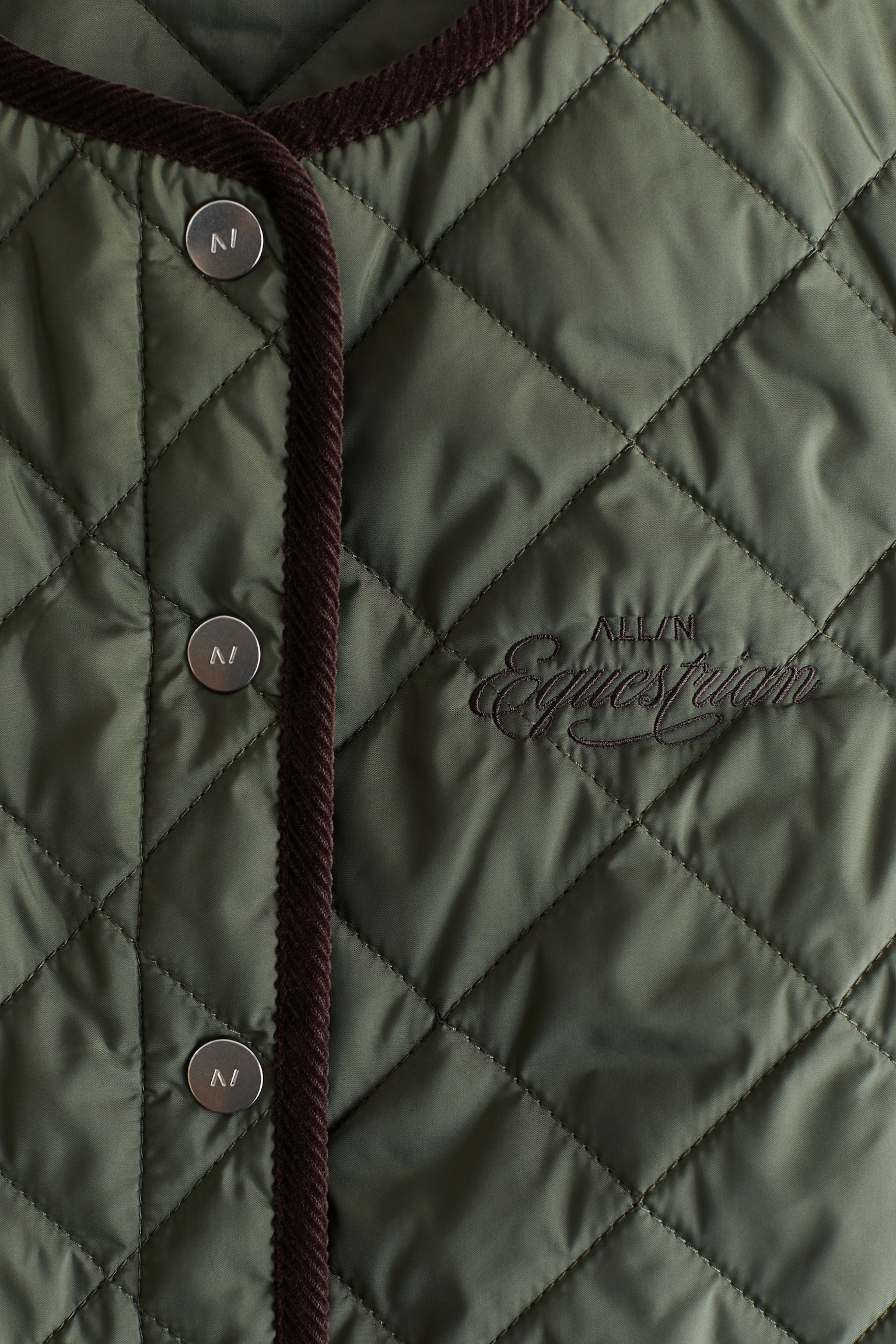 Slim Fit Padded riding gilet - Khaki green - 3