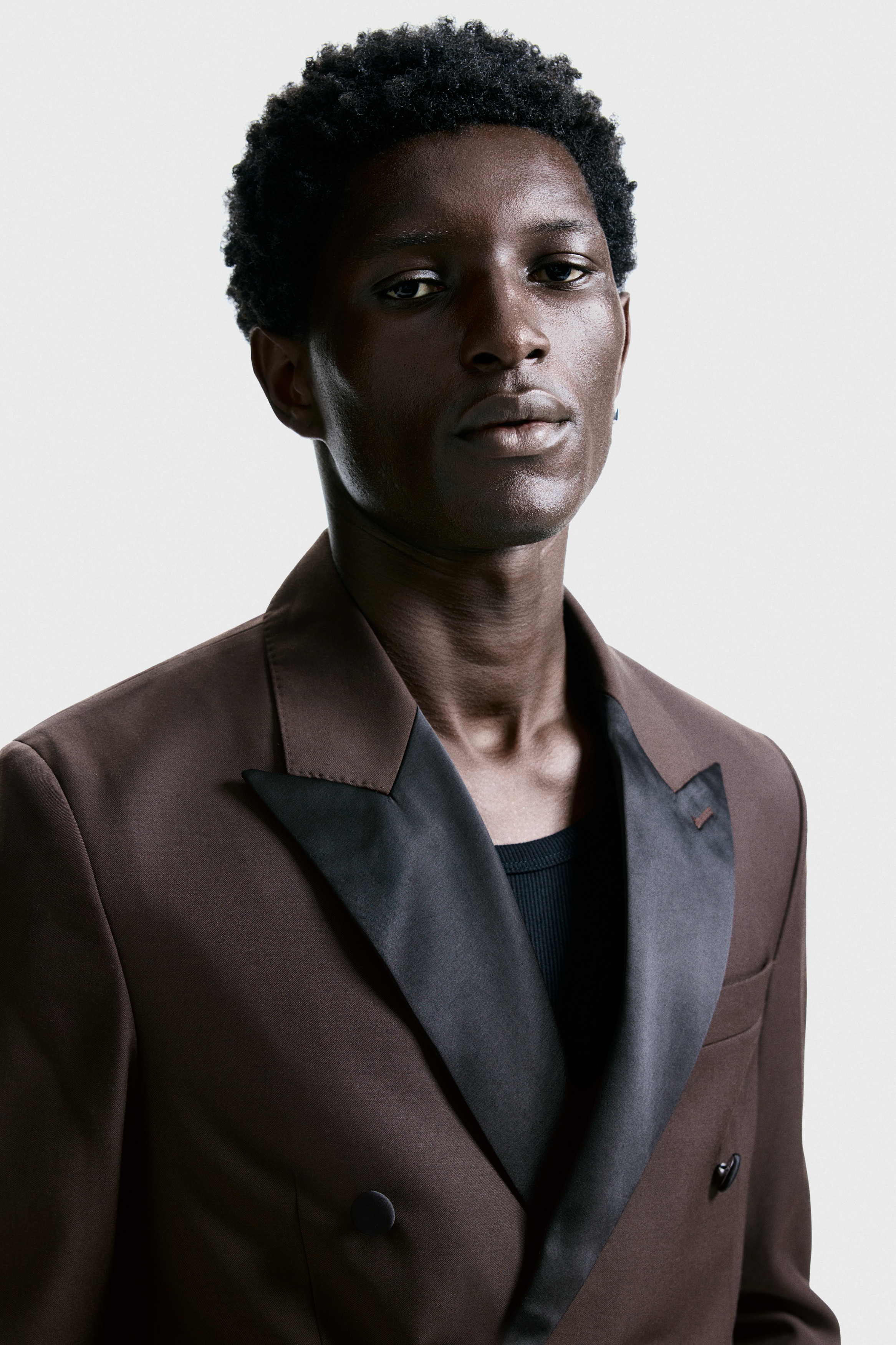 Regular Fit Wool-blend tuxedo jacket
