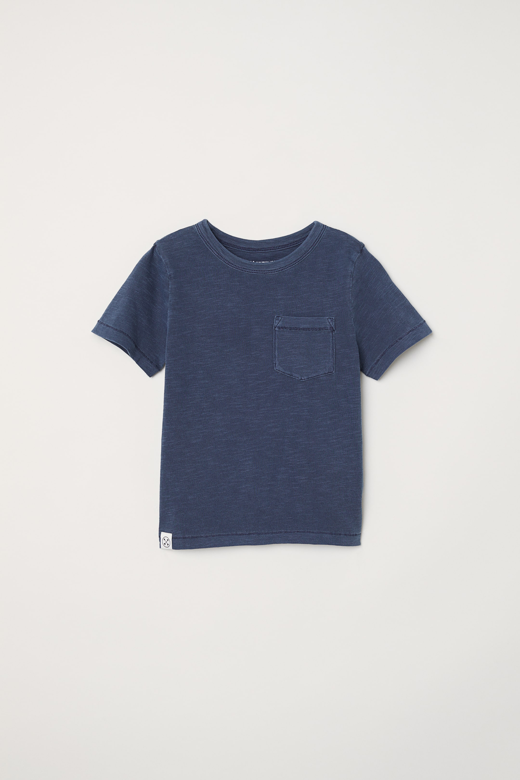 Grotere afbeelding bekijken: T-shirt met borstzak - Donkerblauw - KINDEREN | H&M NL 1