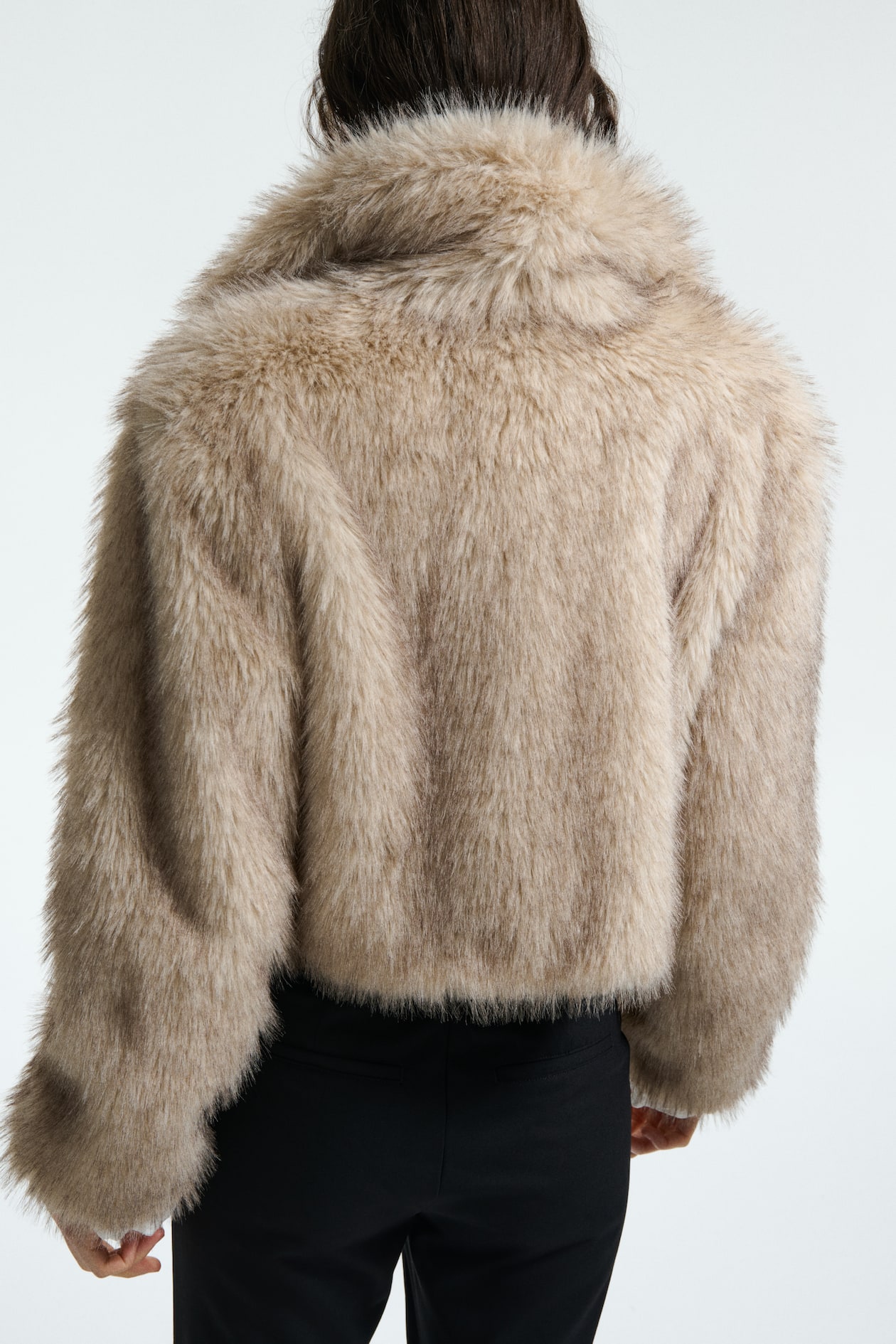 Cropped Fluffy Jacket - image 4
