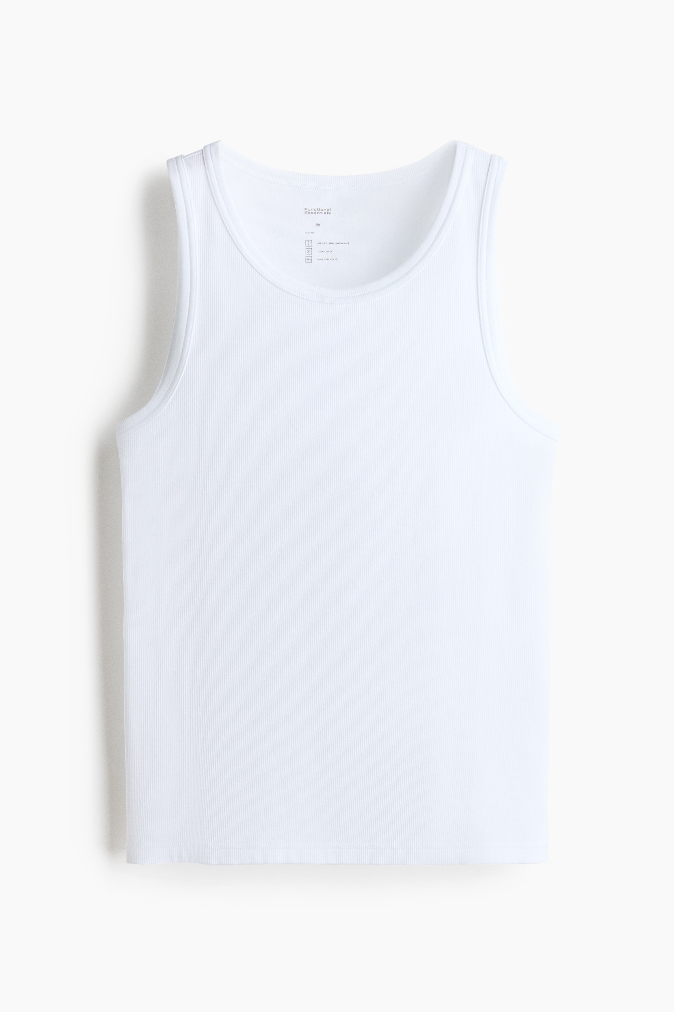 Tanktop Cooling Regular Fit - Vit/Svart