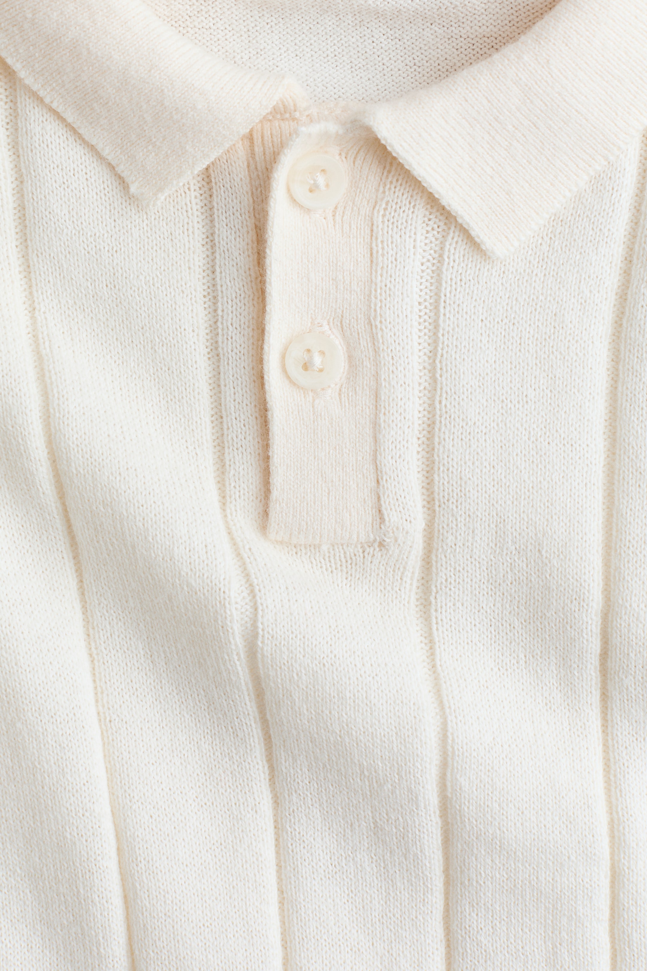 Xem ảnh lớn hơn: Áo polo dệt kim - Màu kem - Kids | H&M VN 2