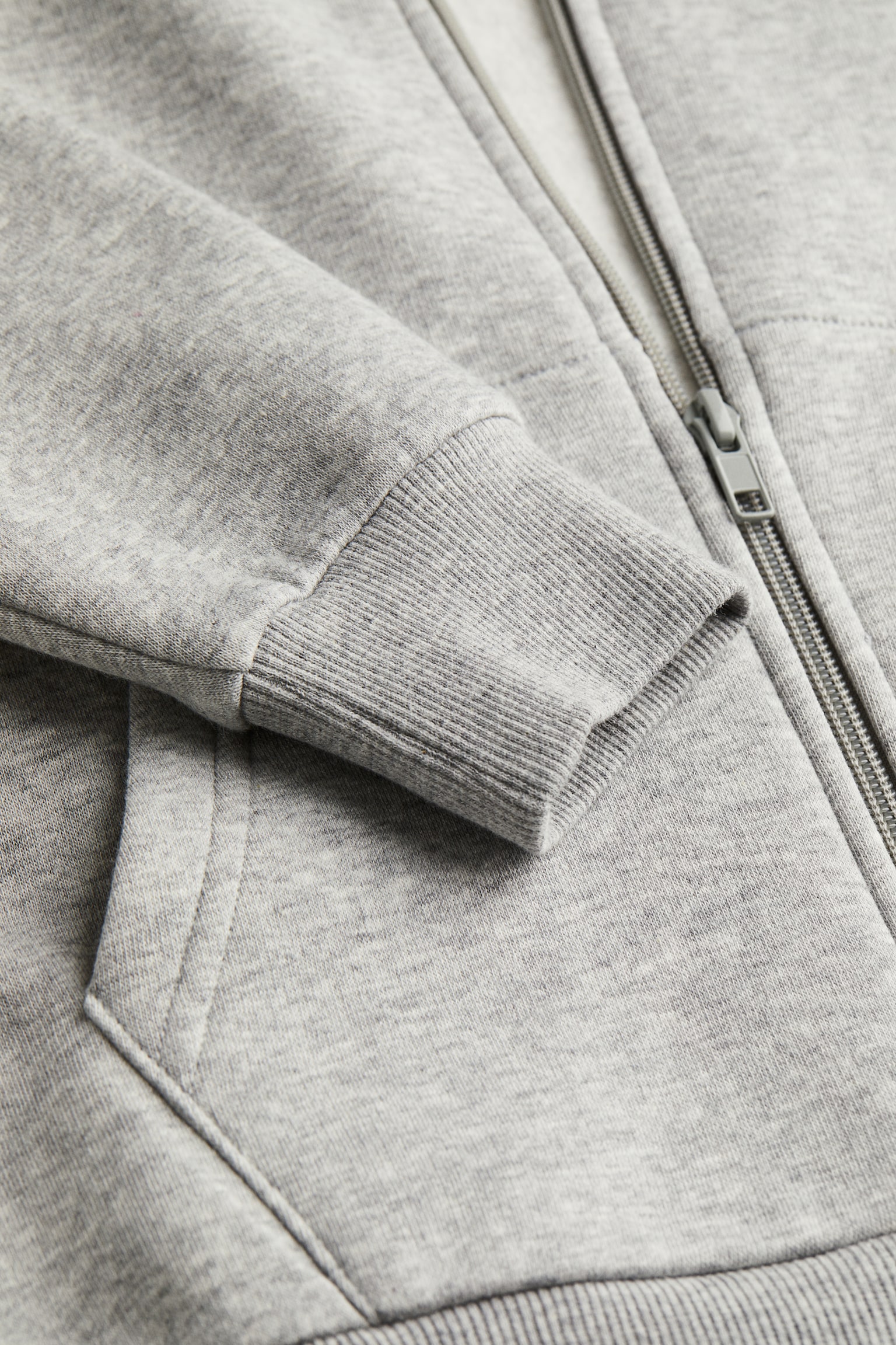 Zip Up Hoodie - Light grey marle/Navy blue/Black/Light blue/Dark green - 3