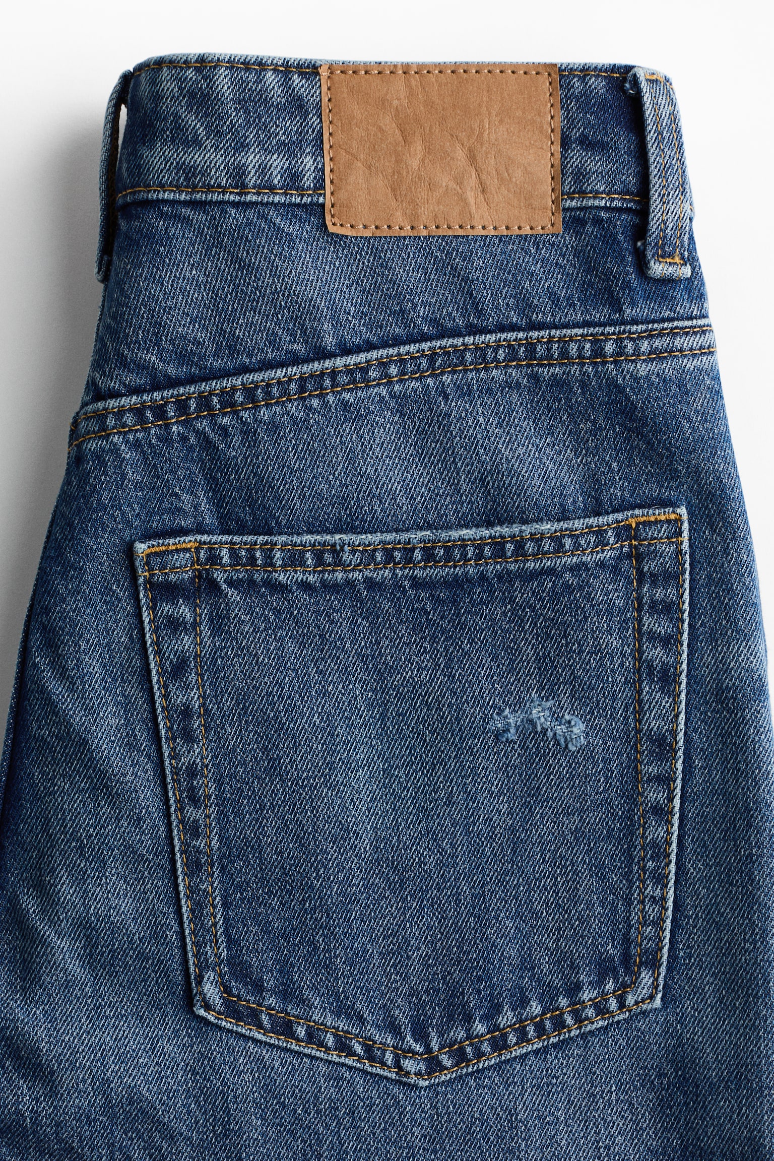 Straight High Waist Ankle Jeans - Denim blue - 2