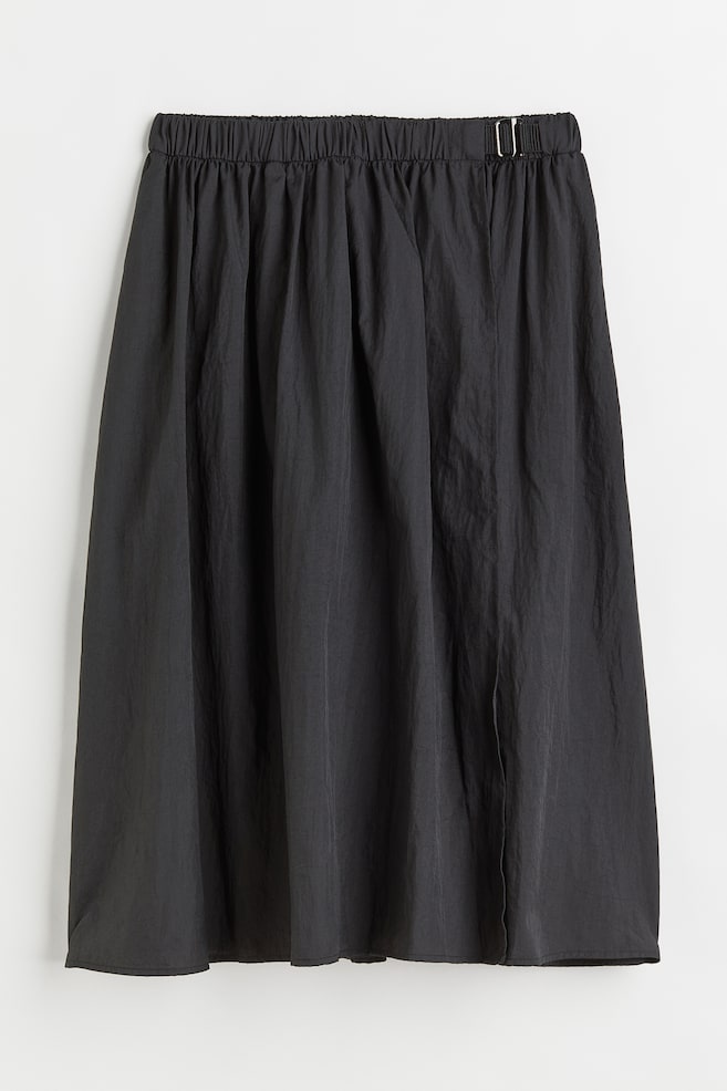 Sports wrap skirt - Black - 1