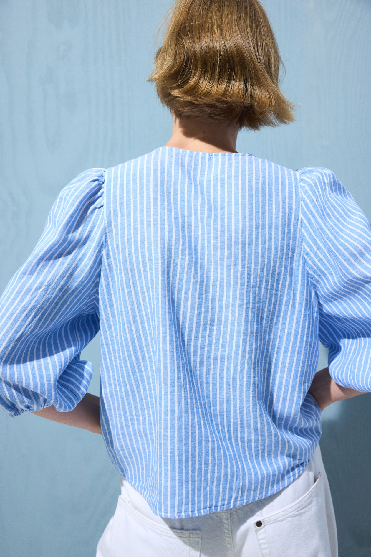 Linen-Blend Blouse - image 4