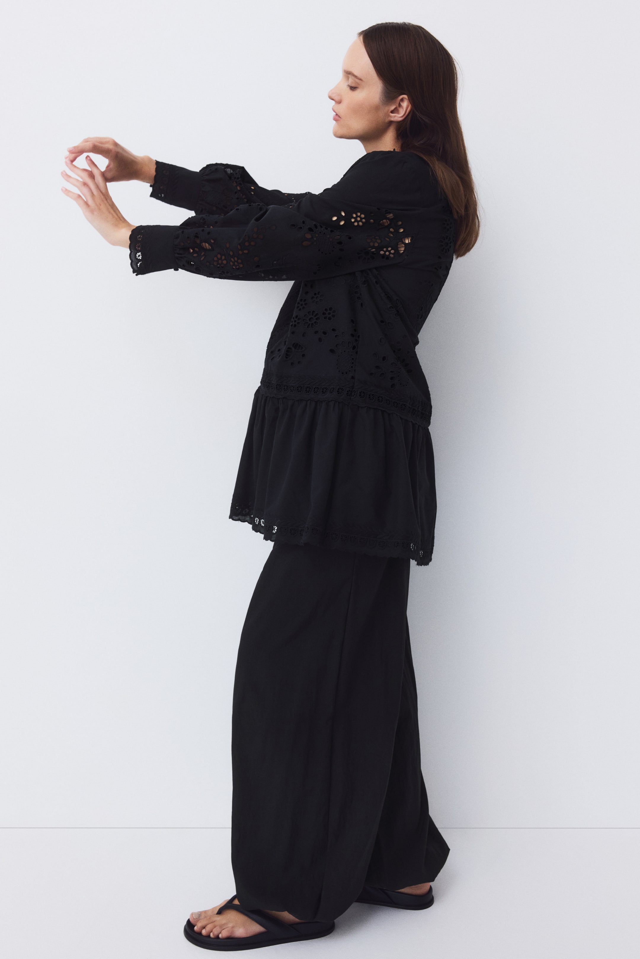 MAMA Eyelet-Embroidered Dress