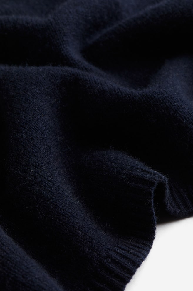 Knitted cashmere top - Navy blue/Dark grey/Light grey - 5