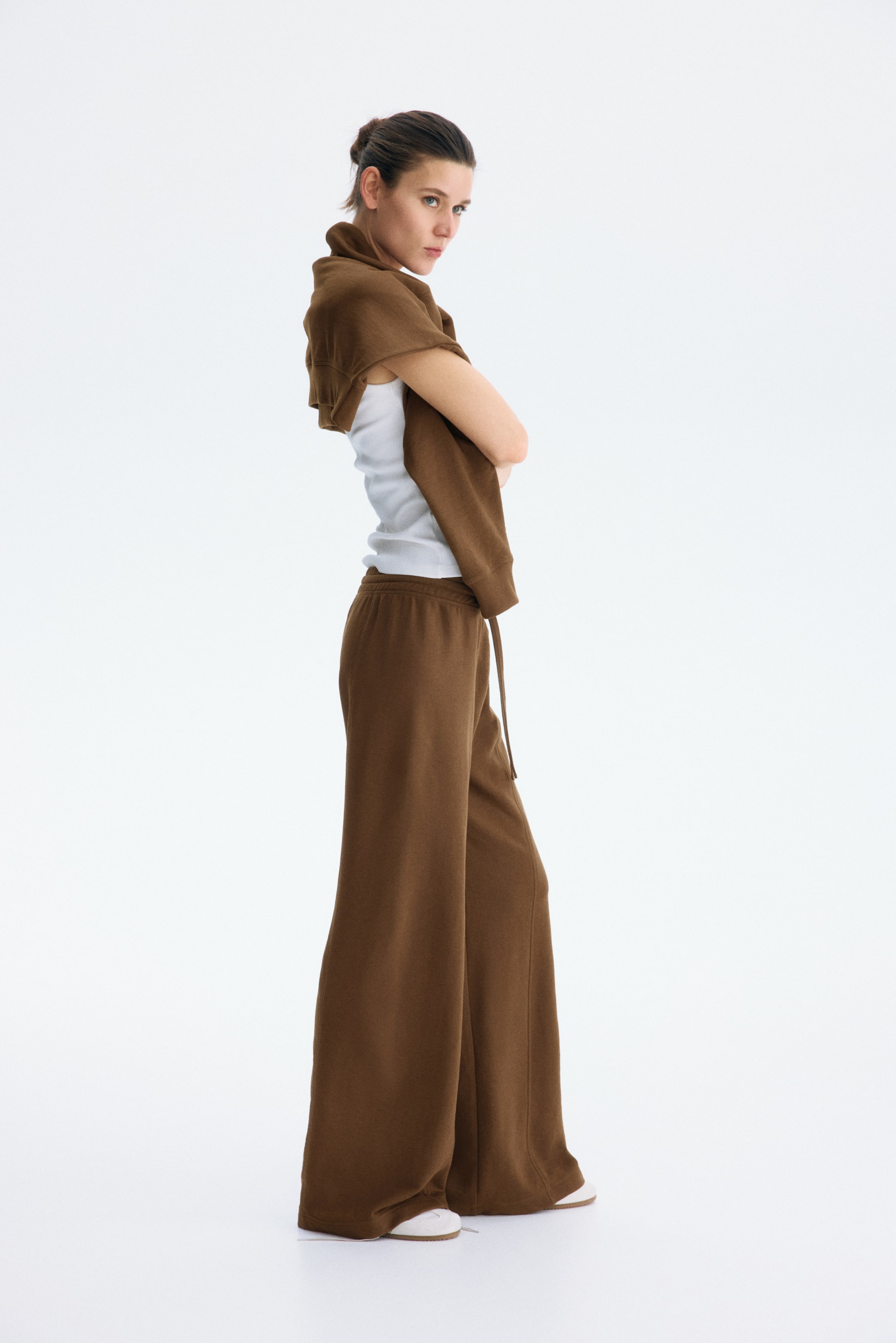 Pantalon de jogging à jambes larges