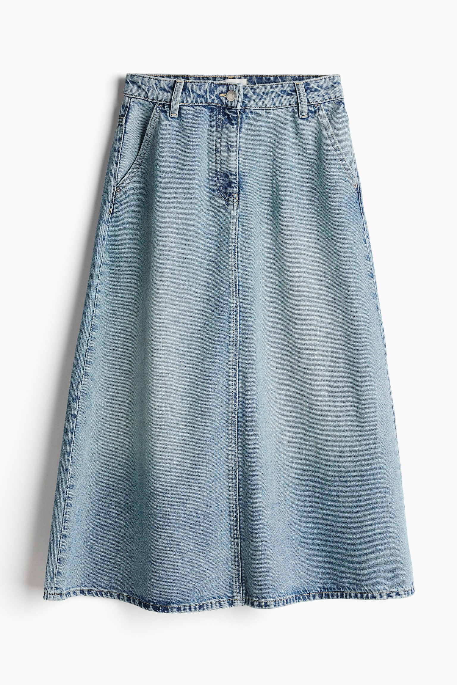 A-line denim skirt - Light denim blue/Dark denim blue - 2