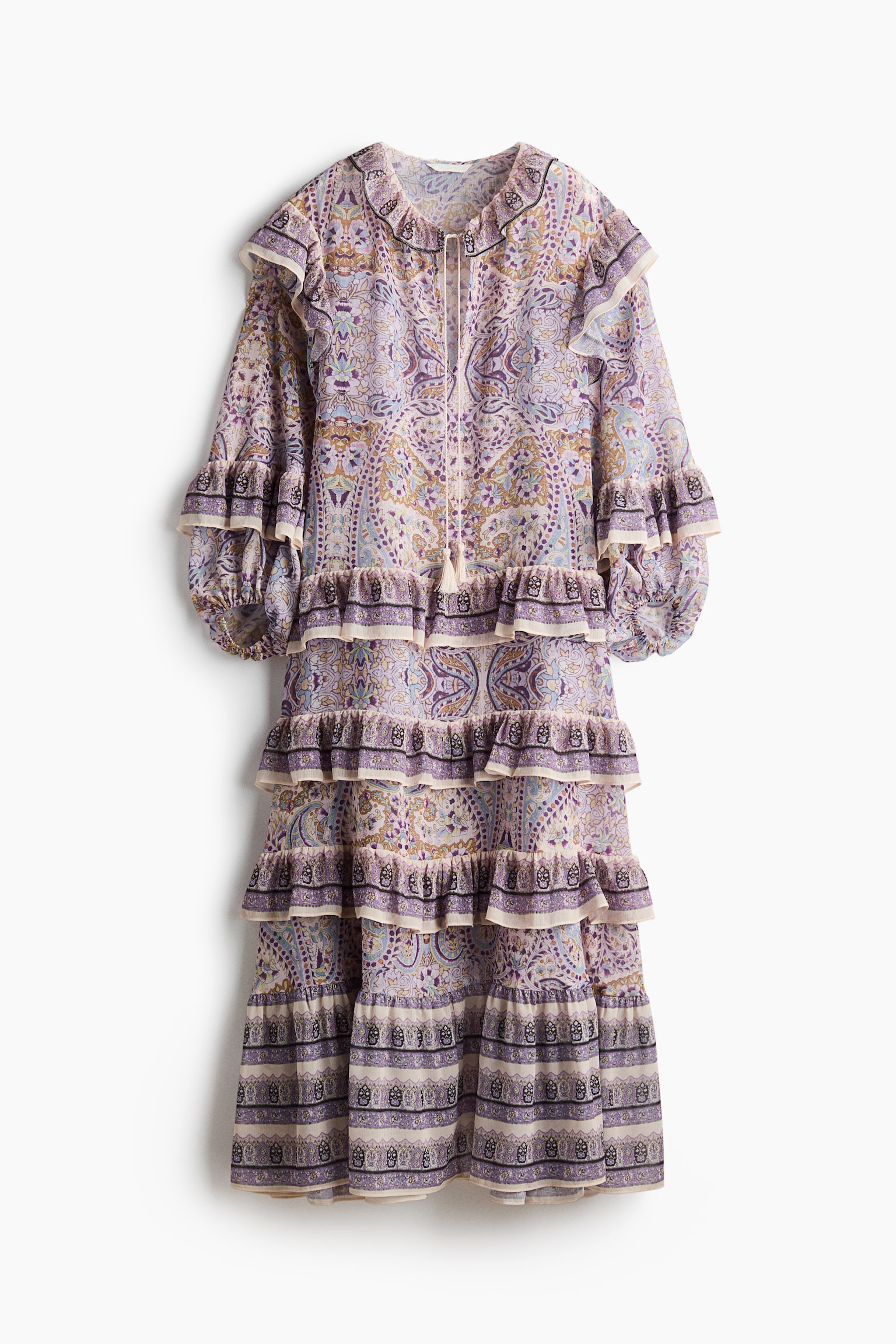 Flounced Tunic Dress - 1
