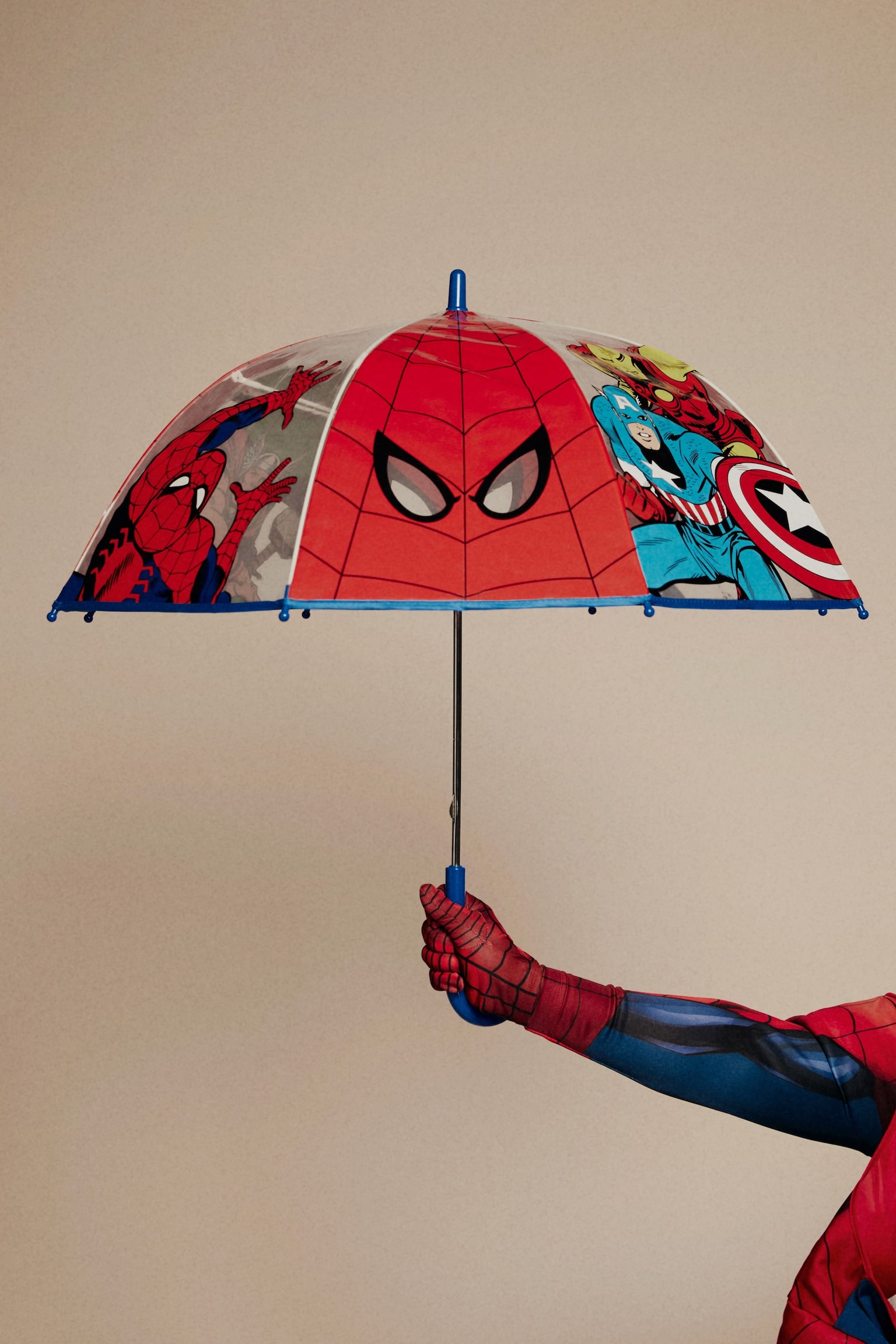 Printed umbrella - Red/Marvel/Black/The Avengers - 3