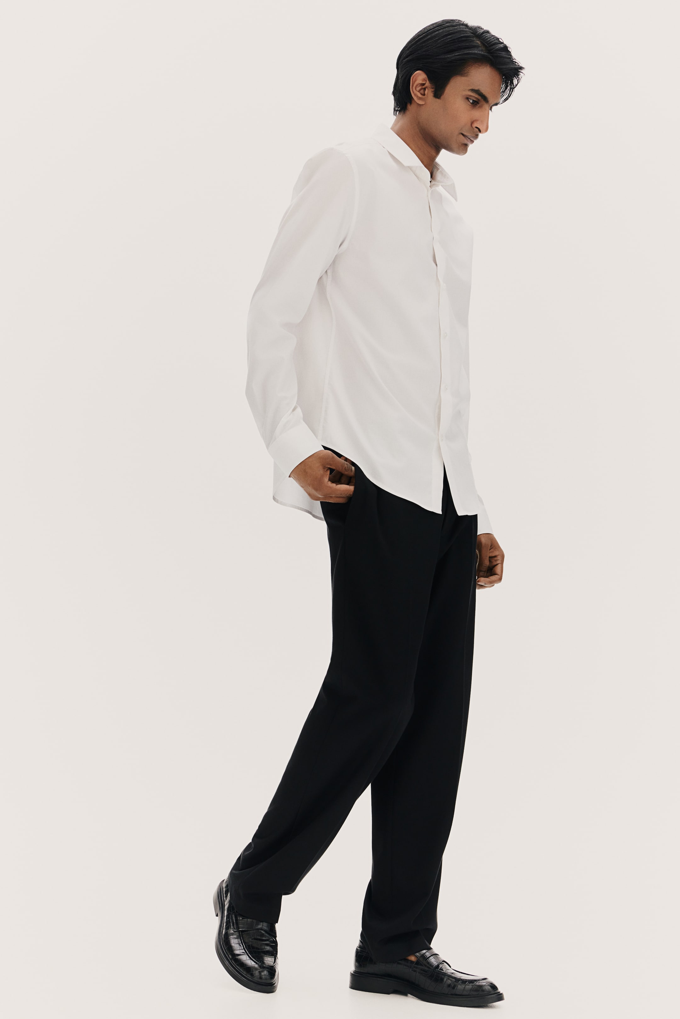 Slim Fit Shirt - White - Men | H&M GB 3