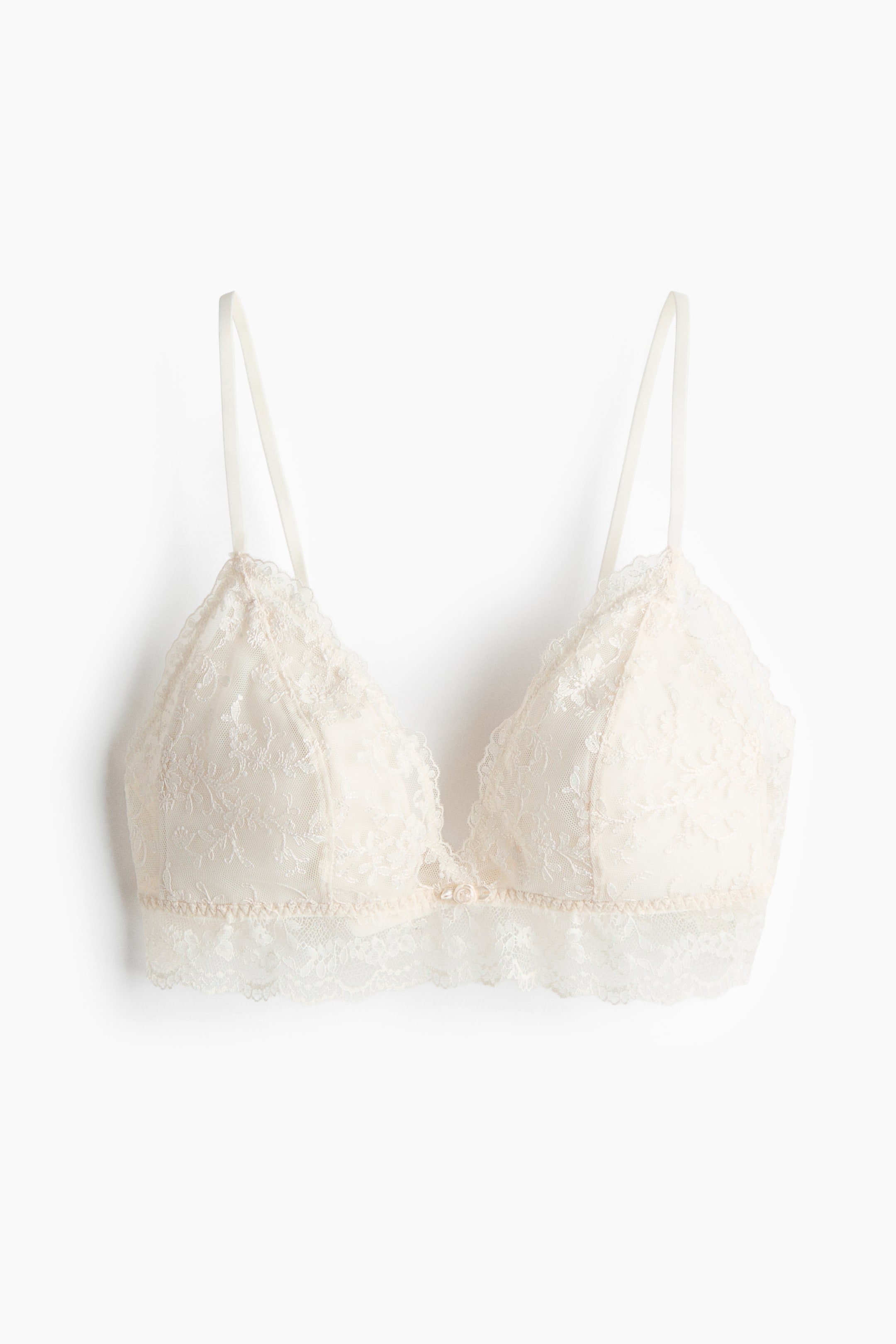 Embroidered Padded Soft-Cup Bra