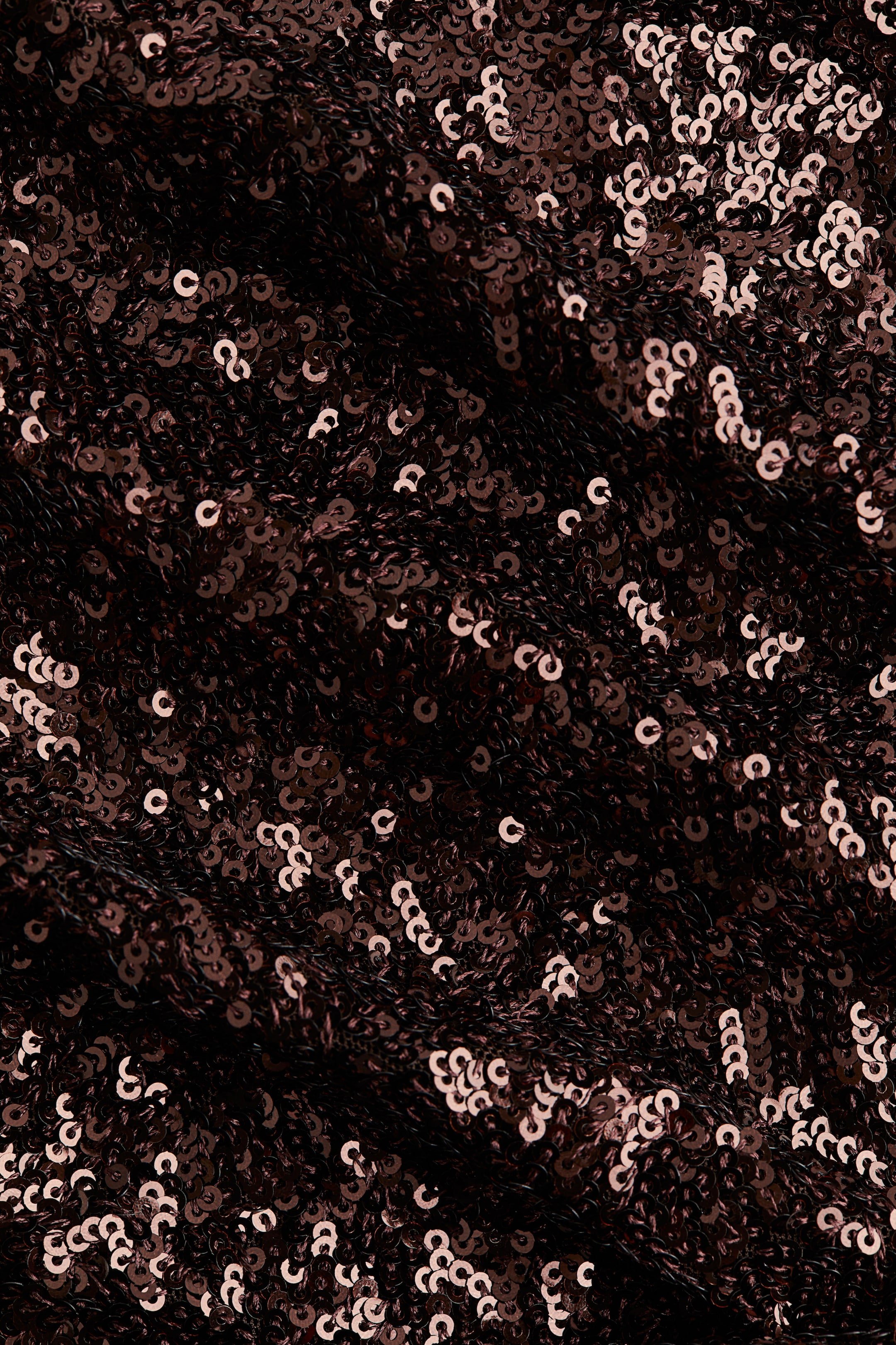 View larger image: Sequined Top - Dark brown - Ladies | H&M US 5